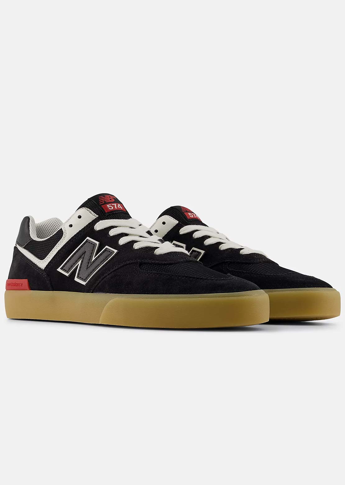 New Balance Numeric Men's 574 Vulc Shoes Black/White