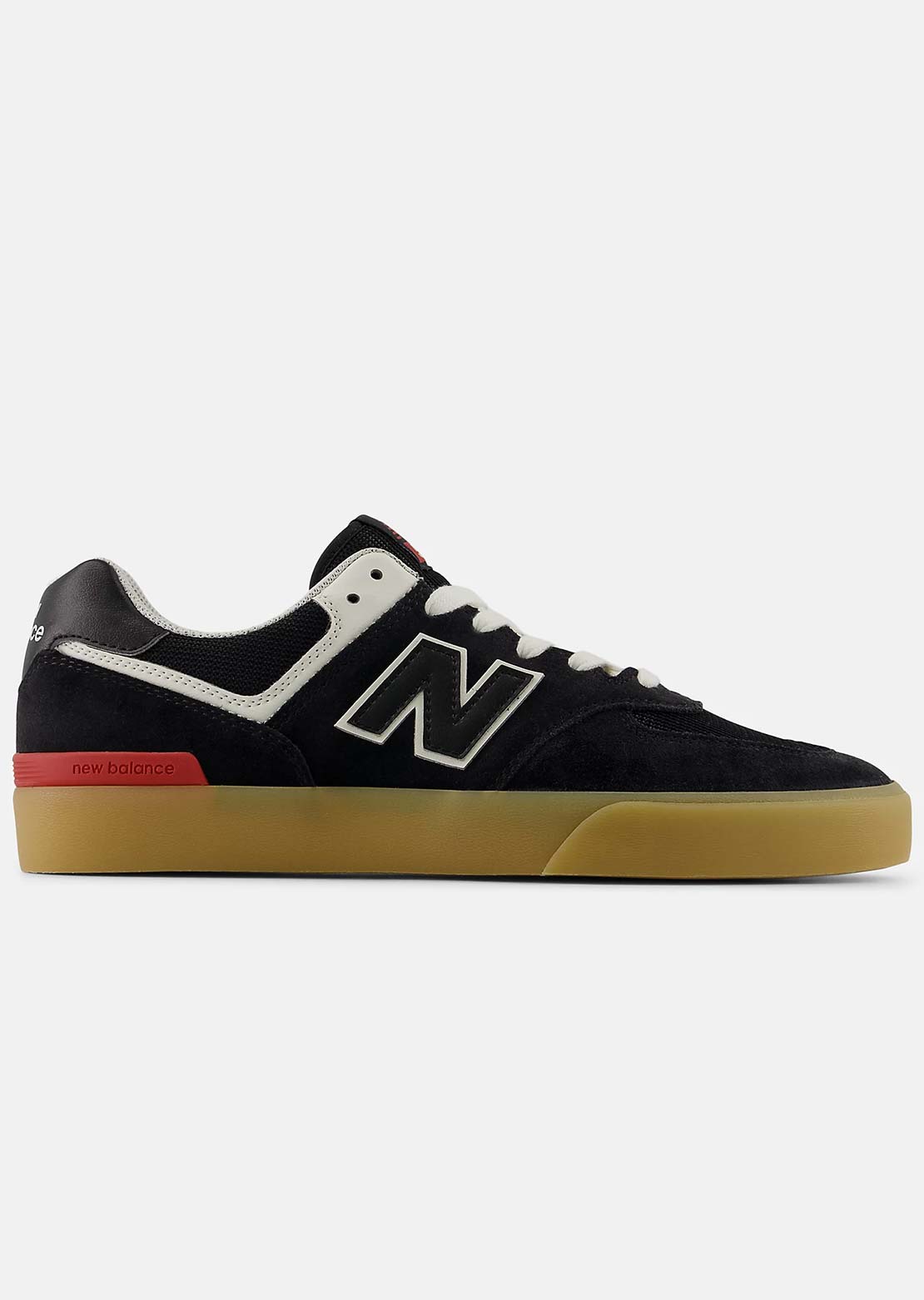 New Balance Numeric Men's 574 Vulc Shoes Black/White