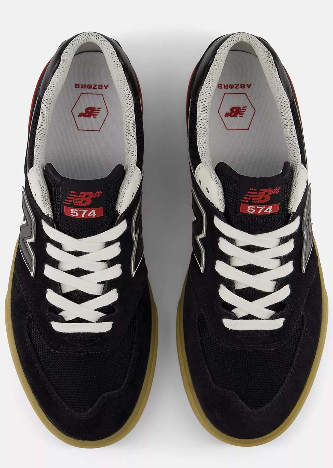 New Balance Numeric Men's 574 Vulc Shoes Black/White