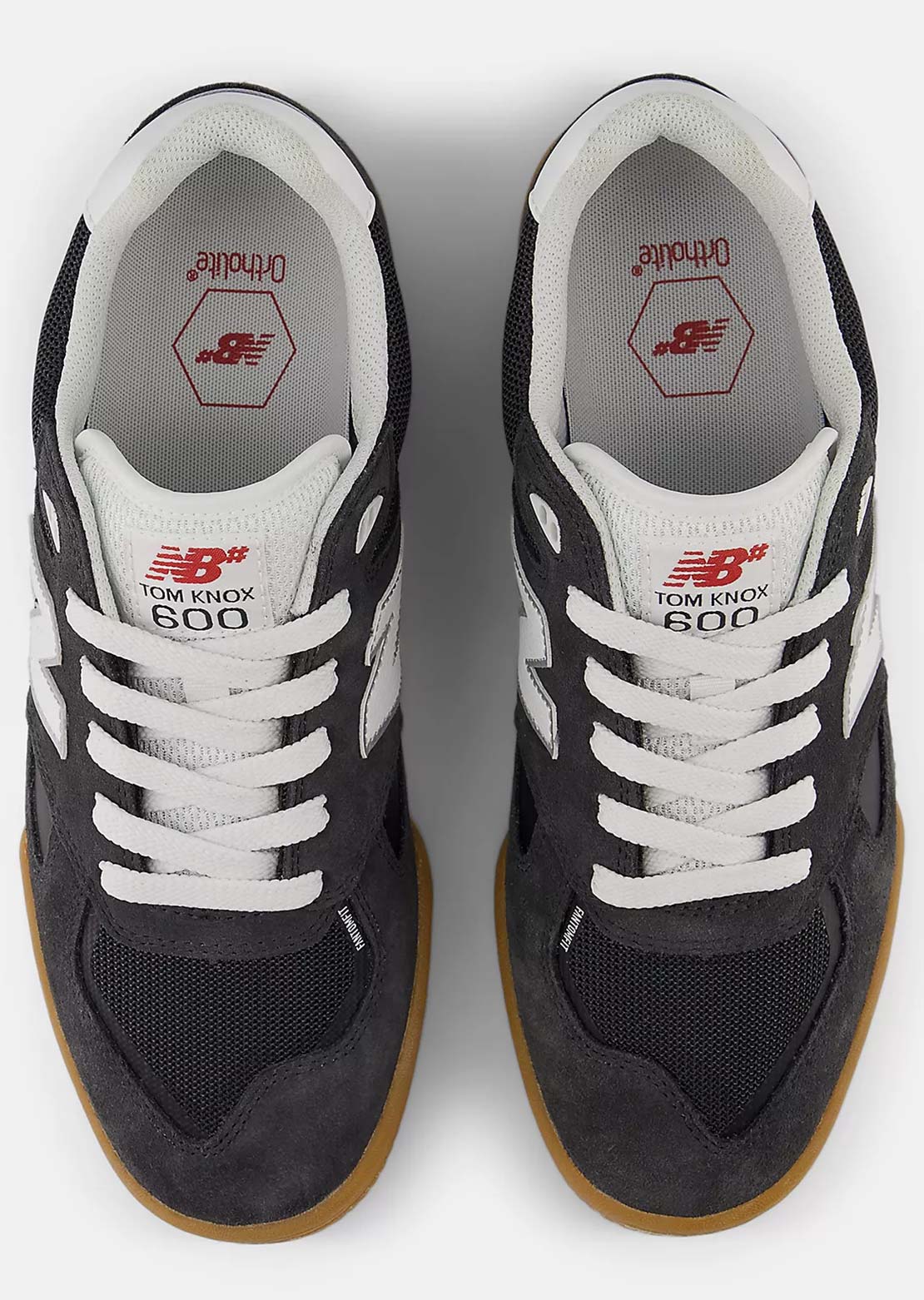 New Balance Numeric Men's 600-Tom Knox Shoes Dark Grey/White
