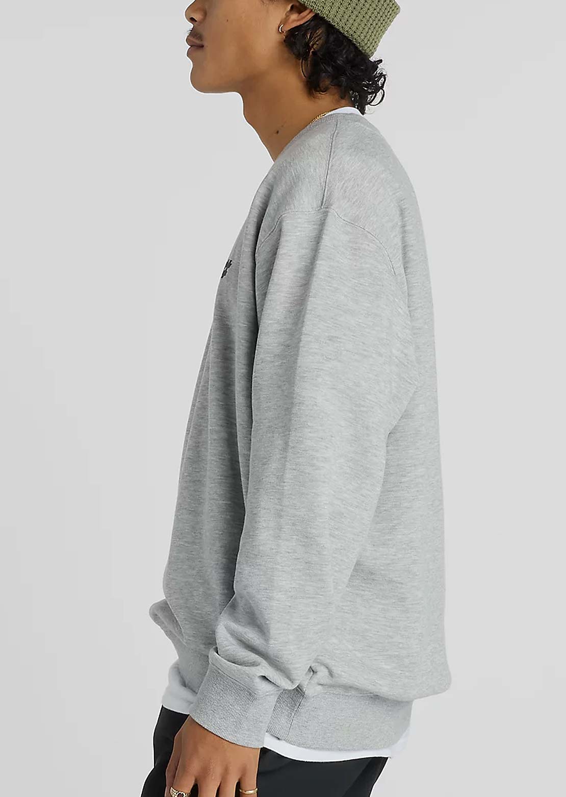 New Balance Numeric Men's French Terry Crewneck Sweatshirt Athletic Grey