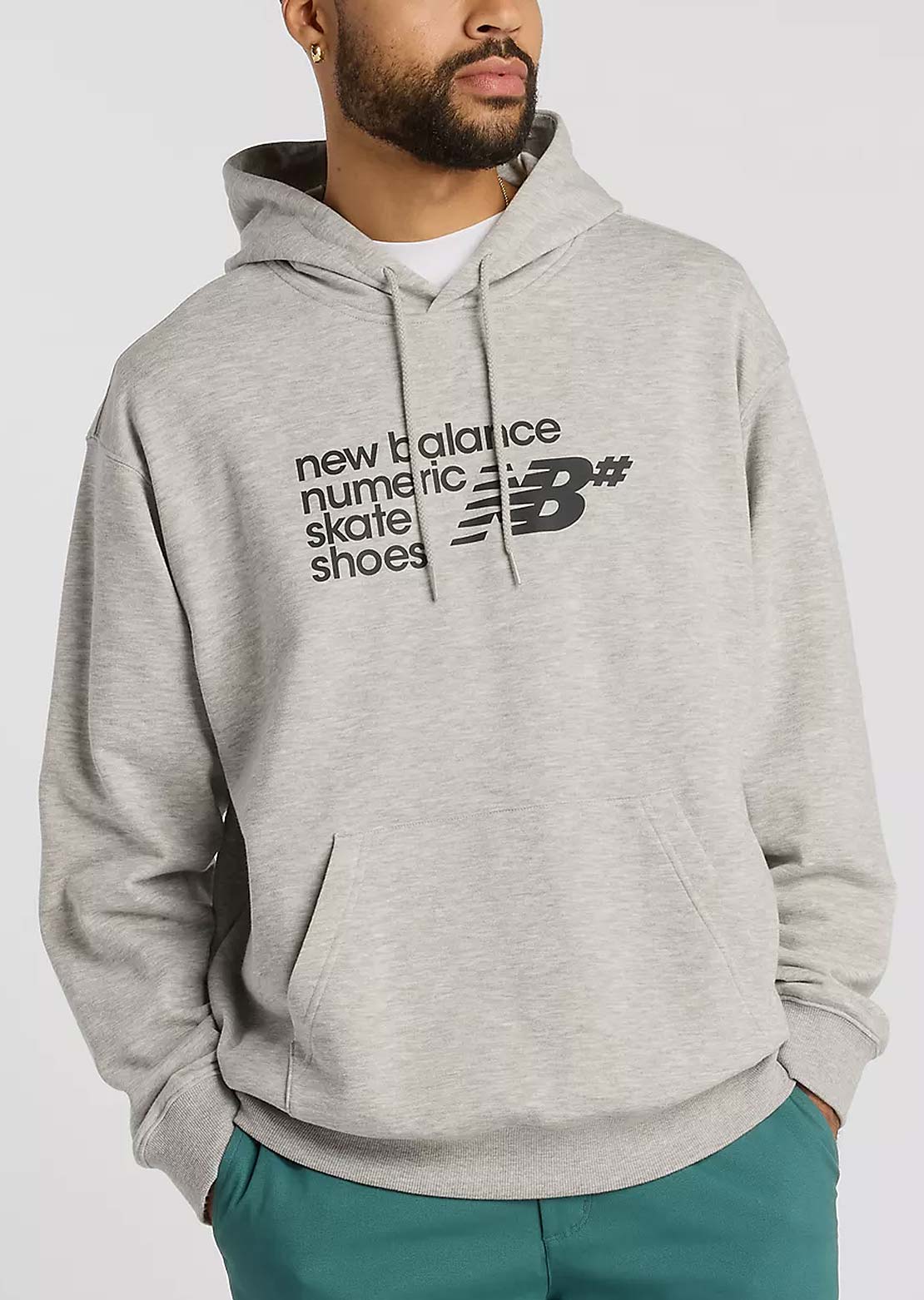 New Balance Numeric Men's French Terry Hood Athletic Grey