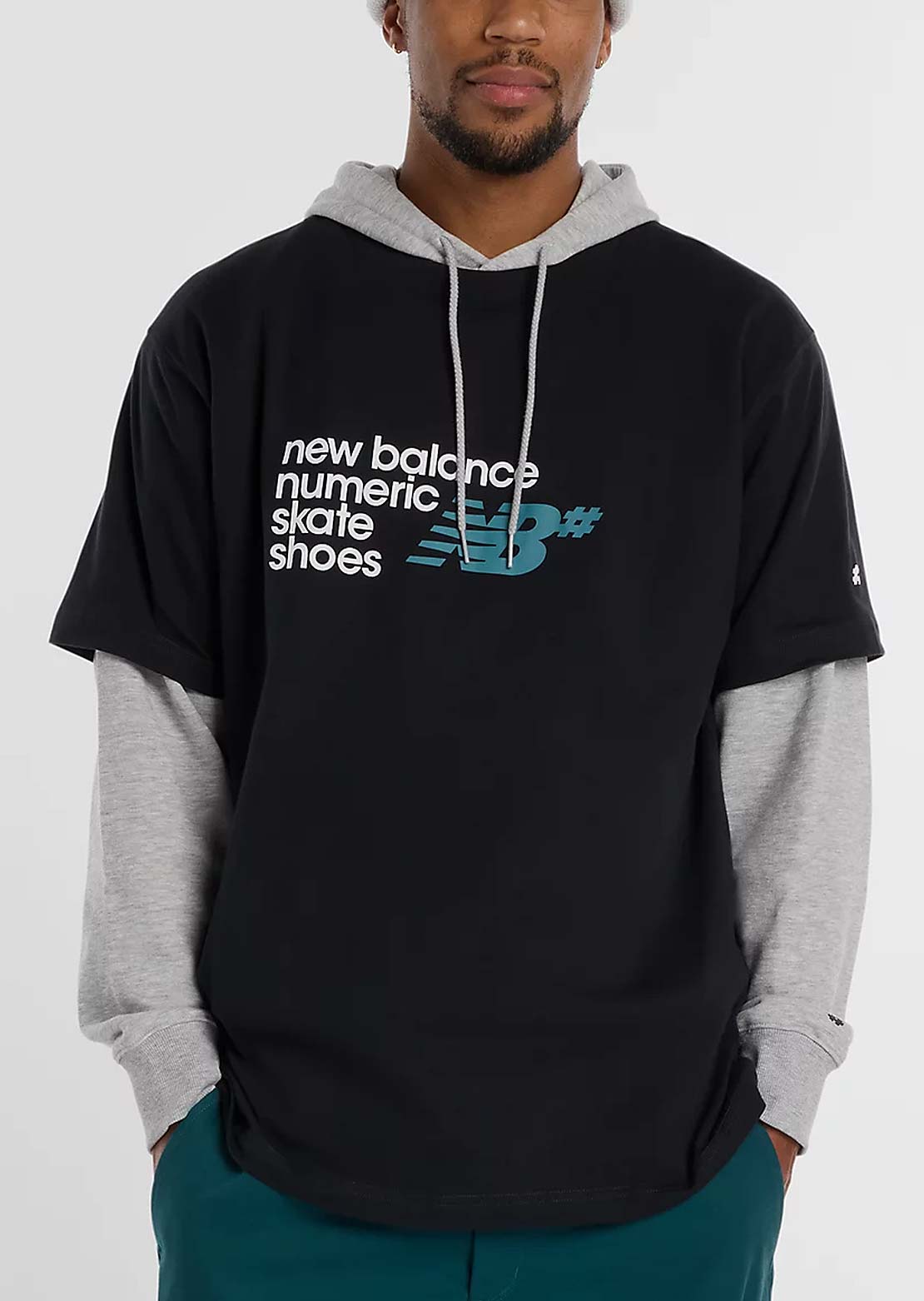 New Balance Numeric Men's Stacked Graphic T-Shirt Black Multi