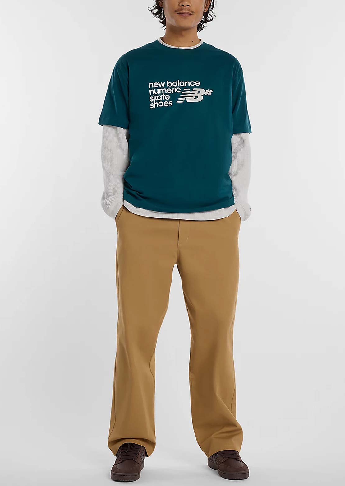 New Balance Numeric Men's Stacked Graphic T-Shirt Medusa Green