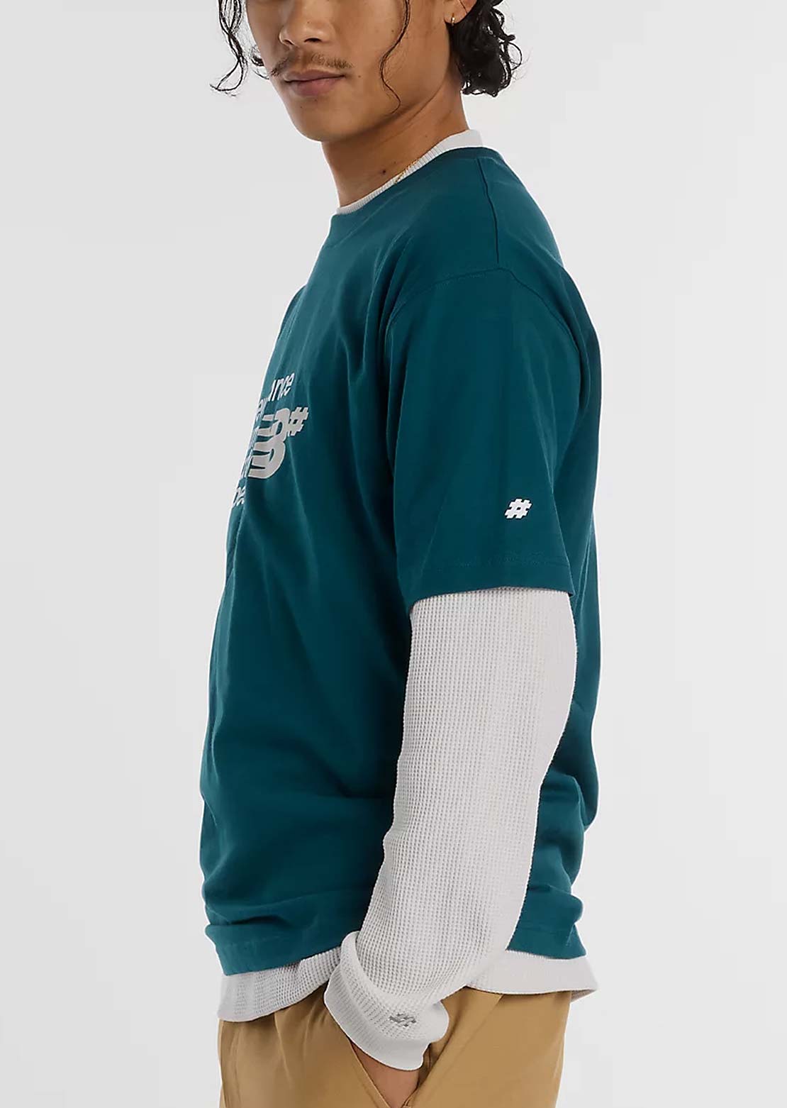New Balance Numeric Men's Stacked Graphic T-Shirt Medusa Green