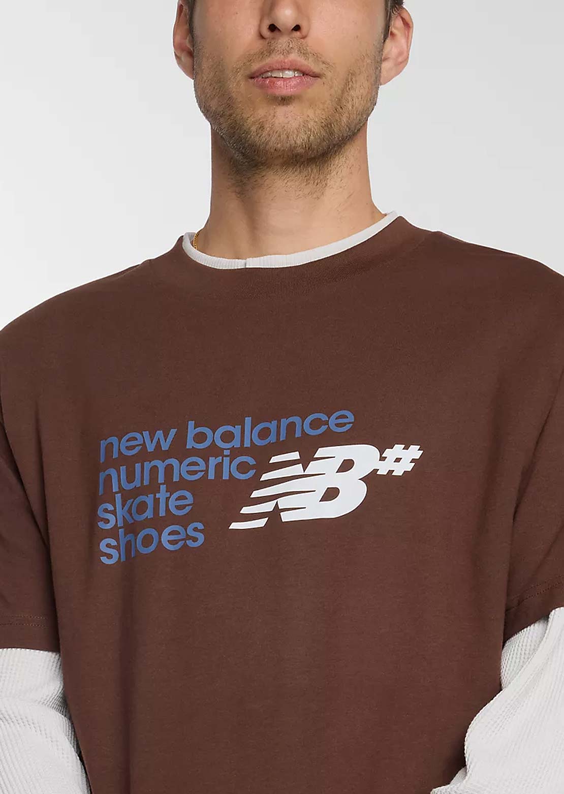 New Balance Numeric Men's Stacked Graphic T-Shirt Pumpernickel