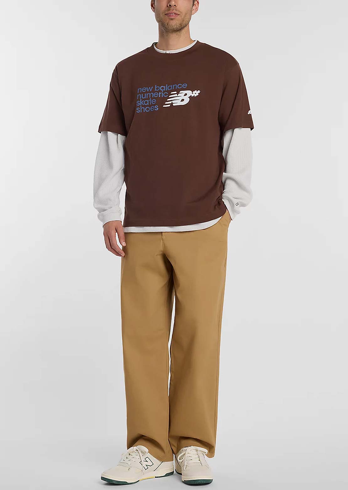 New Balance Numeric Men's Stacked Graphic T-Shirt Pumpernickel