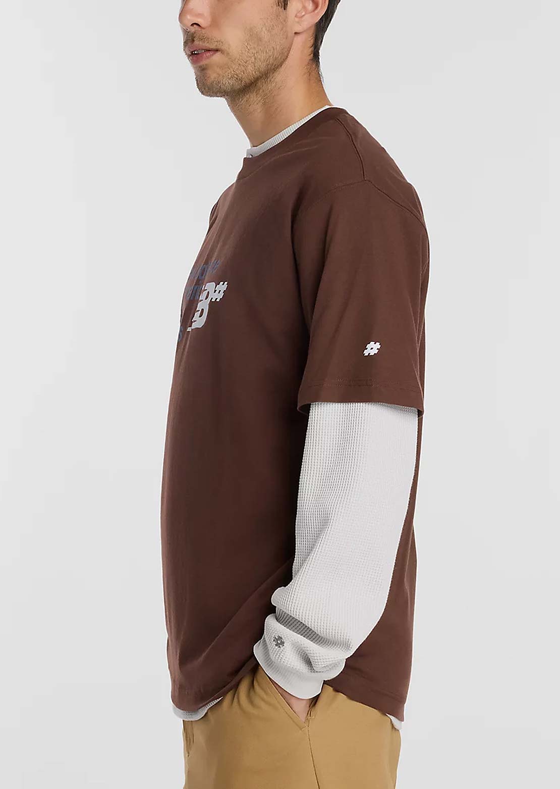 New Balance Numeric Men's Stacked Graphic T-Shirt Pumpernickel