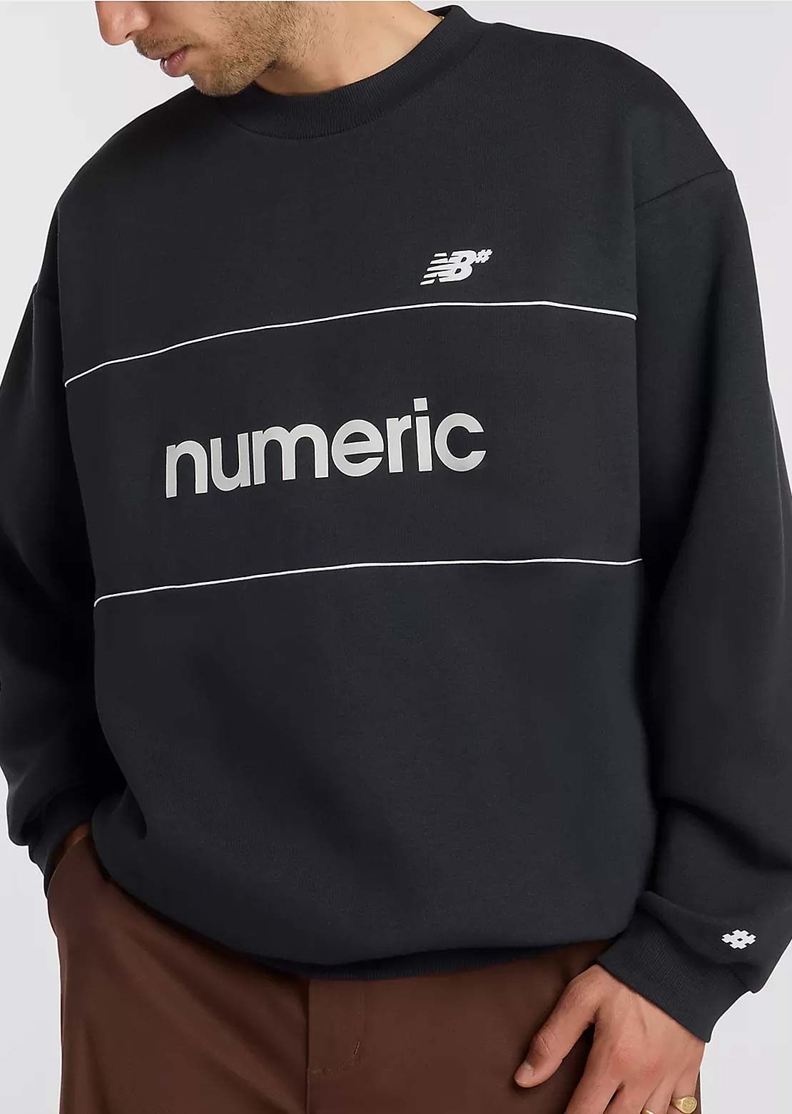 New Balance Numeric Men's Team Crewneck Sweatshirt Black