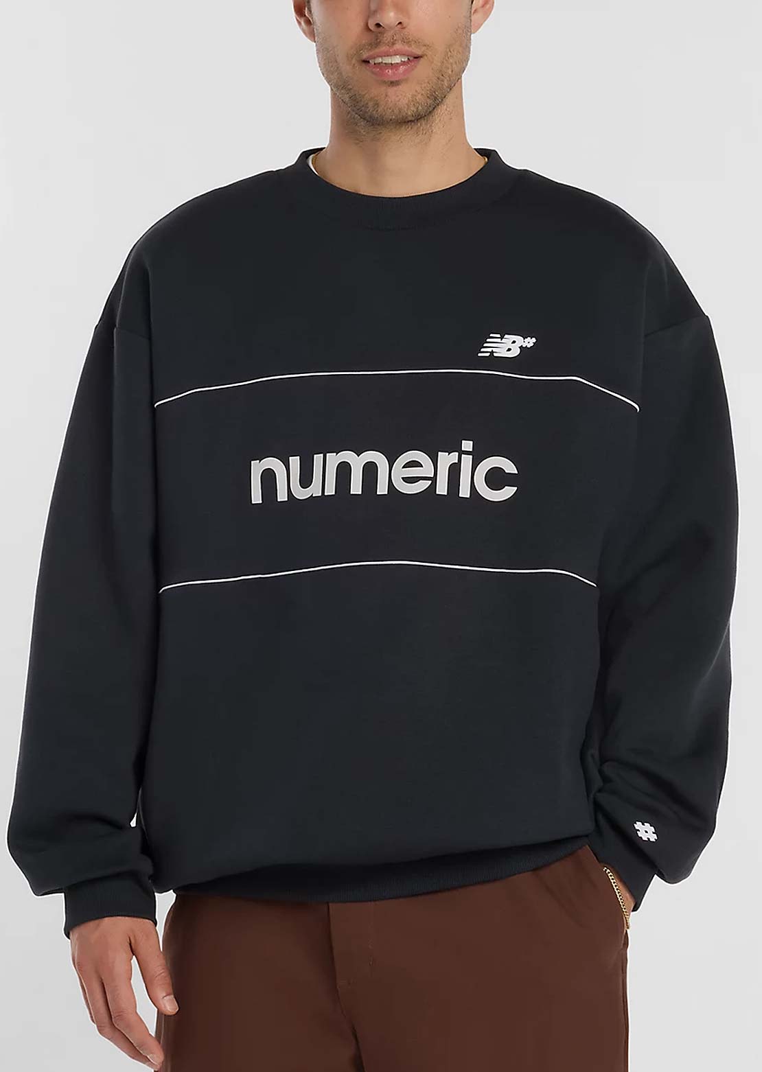 New Balance Numeric Men's Team Crewneck Sweatshirt Black