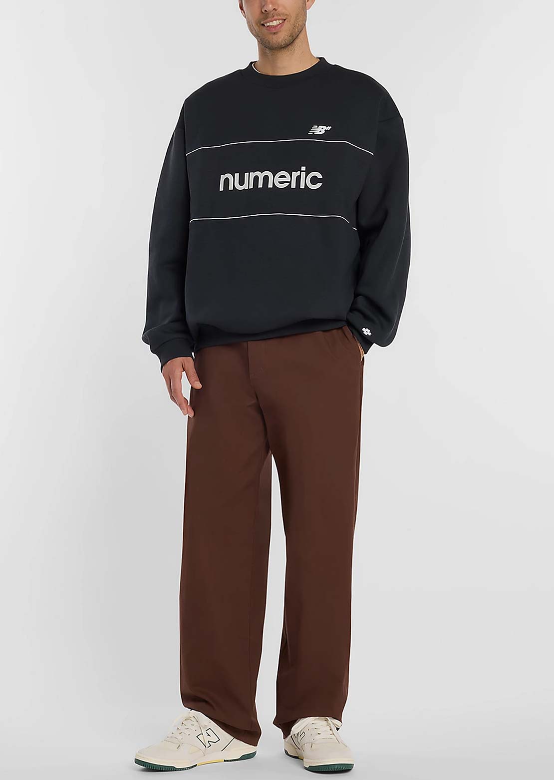 New Balance Numeric Men's Team Crewneck Sweatshirt Black