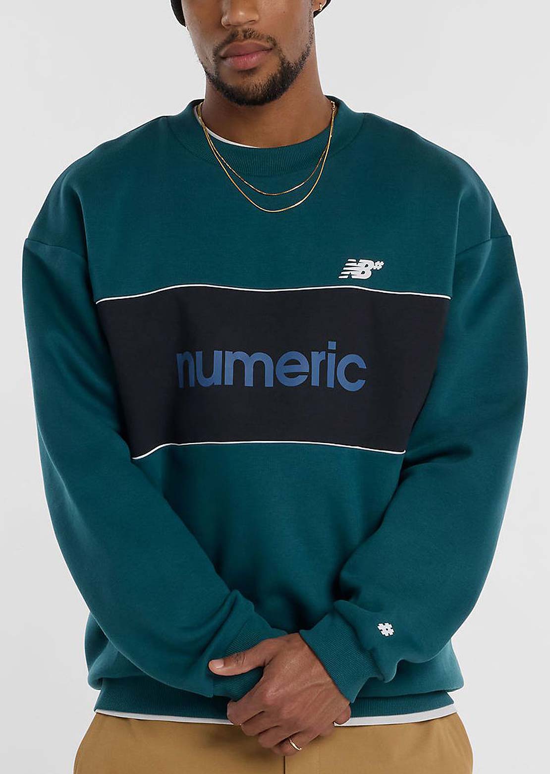 New Balance Numeric Men's Team Crewneck Sweatshirt Medusa Green