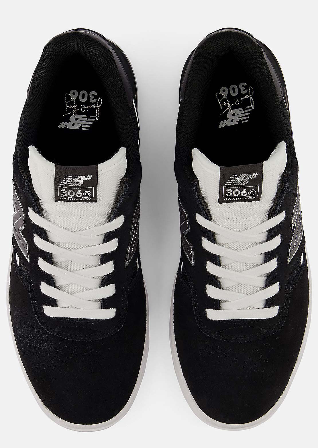 New Balance Numeric Unisex 306 Cup-Foy Shoes Black with white