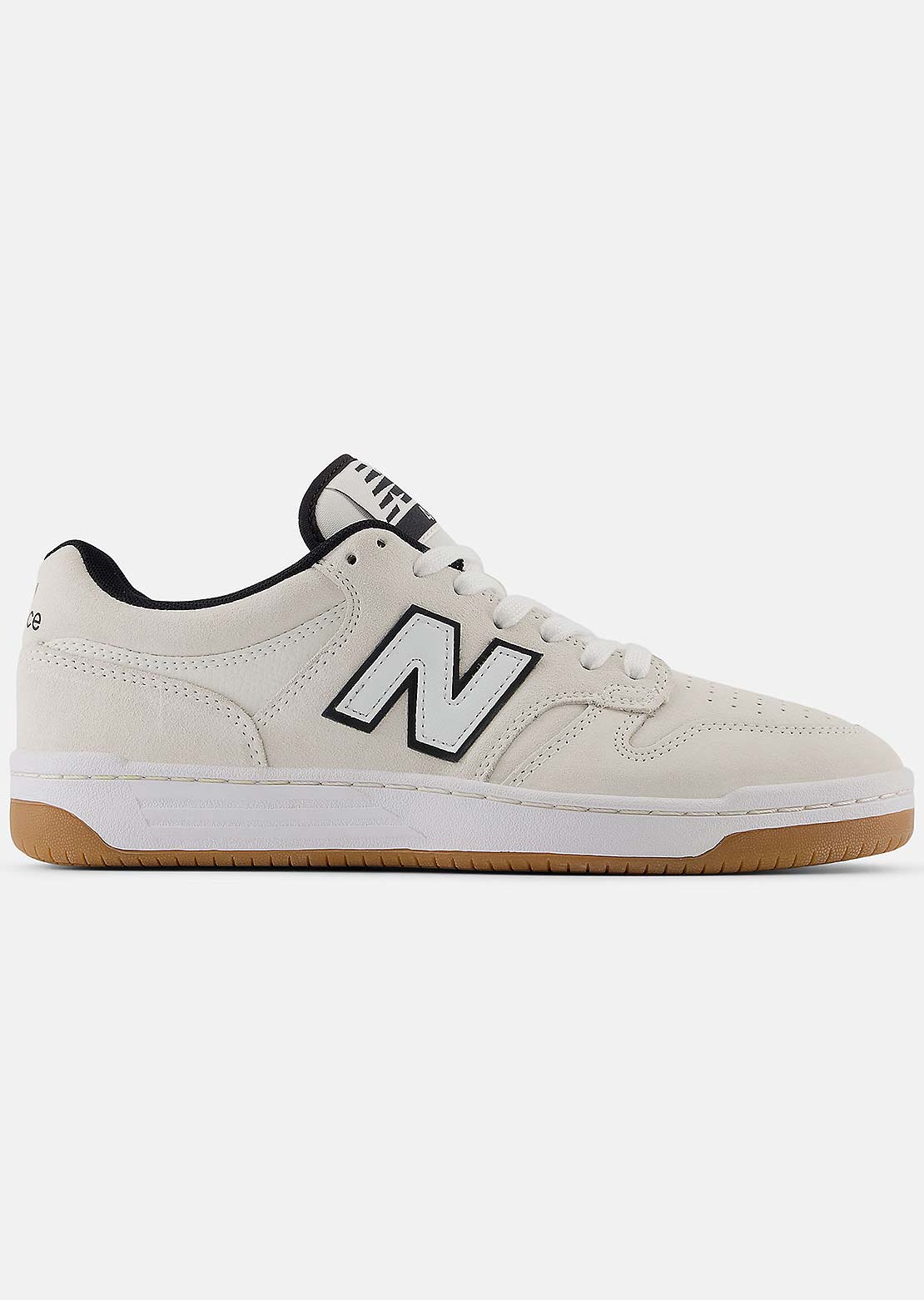 New Balance Numeric Unisex 480 Comfortable Shoes Cream/White with Black