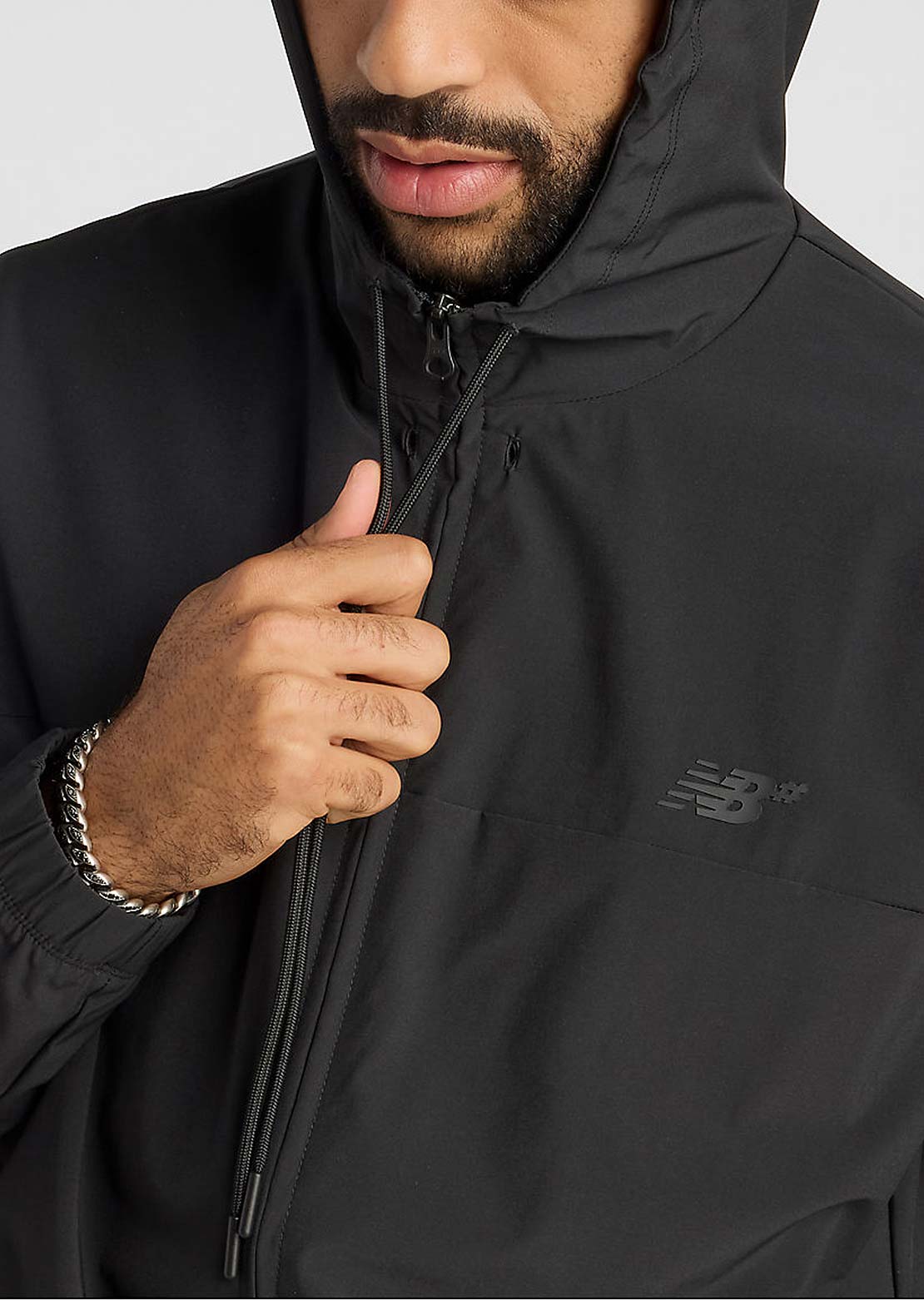 New Balance Numeric Woven Full-Zip Jacket Black
