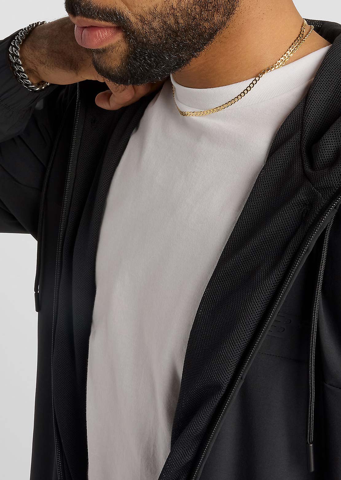 New Balance Numeric Woven Full-Zip Jacket Black