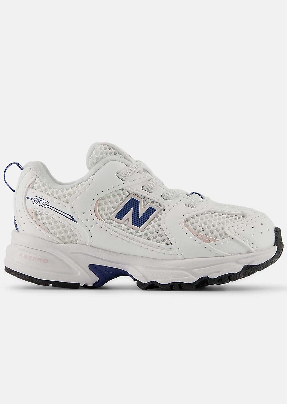 New Balance Toddler 530 Bungee Lace Shoes NB White
