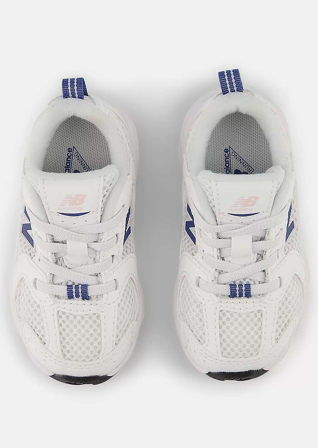 New Balance Toddler 530 Bungee Lace Shoes NB White