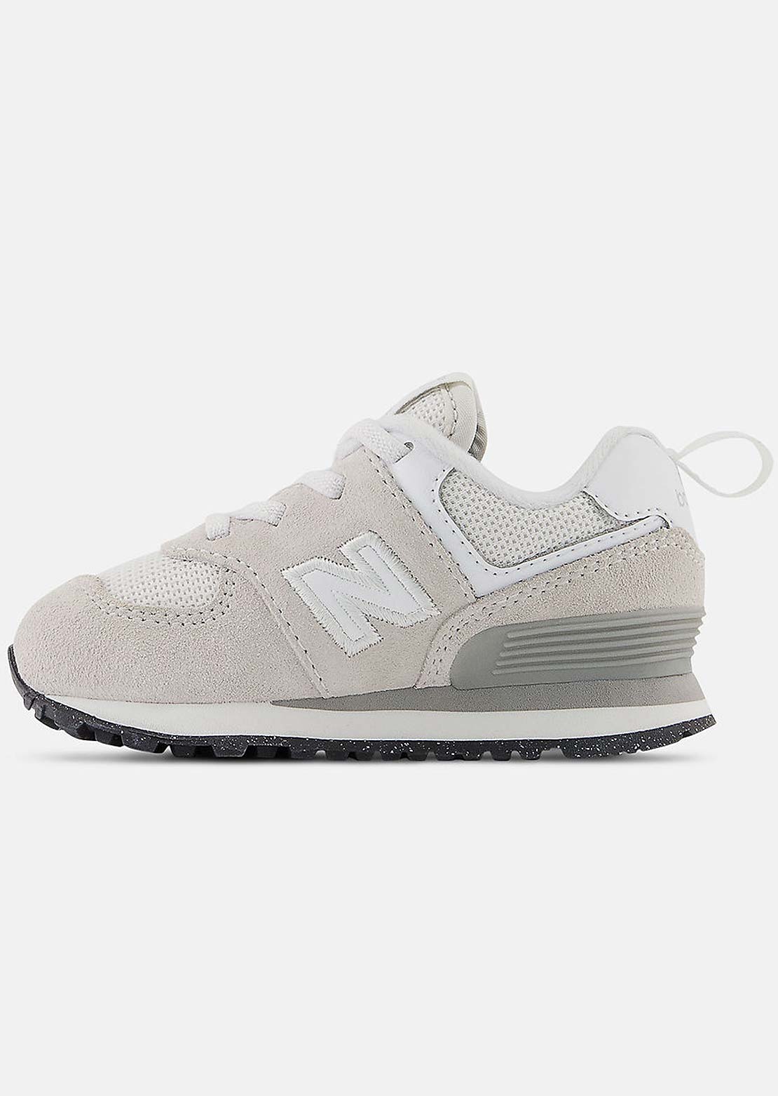New Balance Toddler 574 Bungee Lace Shoes Nimbus Cloud/White