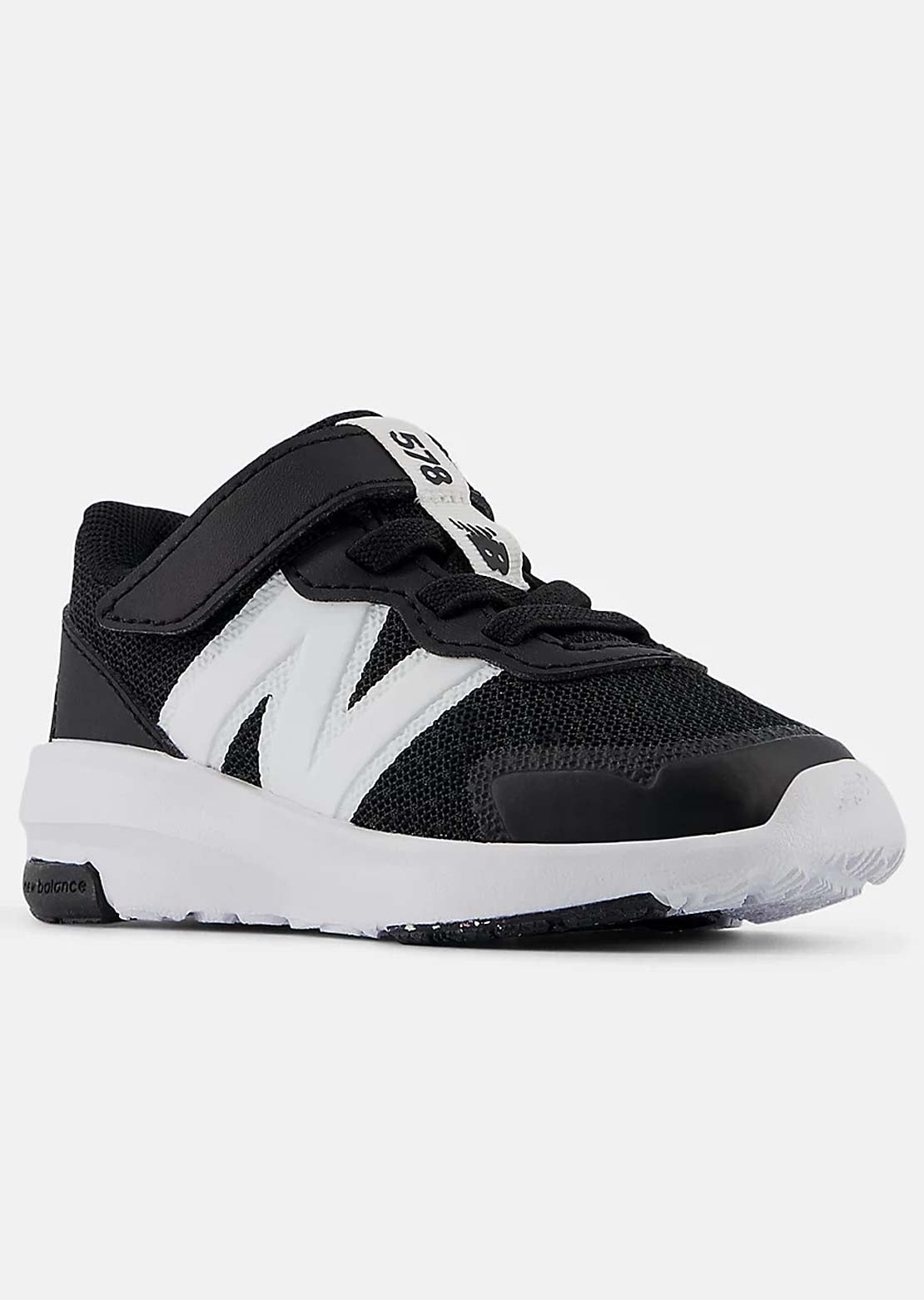 New Balance Toddler 5781 Bungee Lace Shoes with Top Strap Black