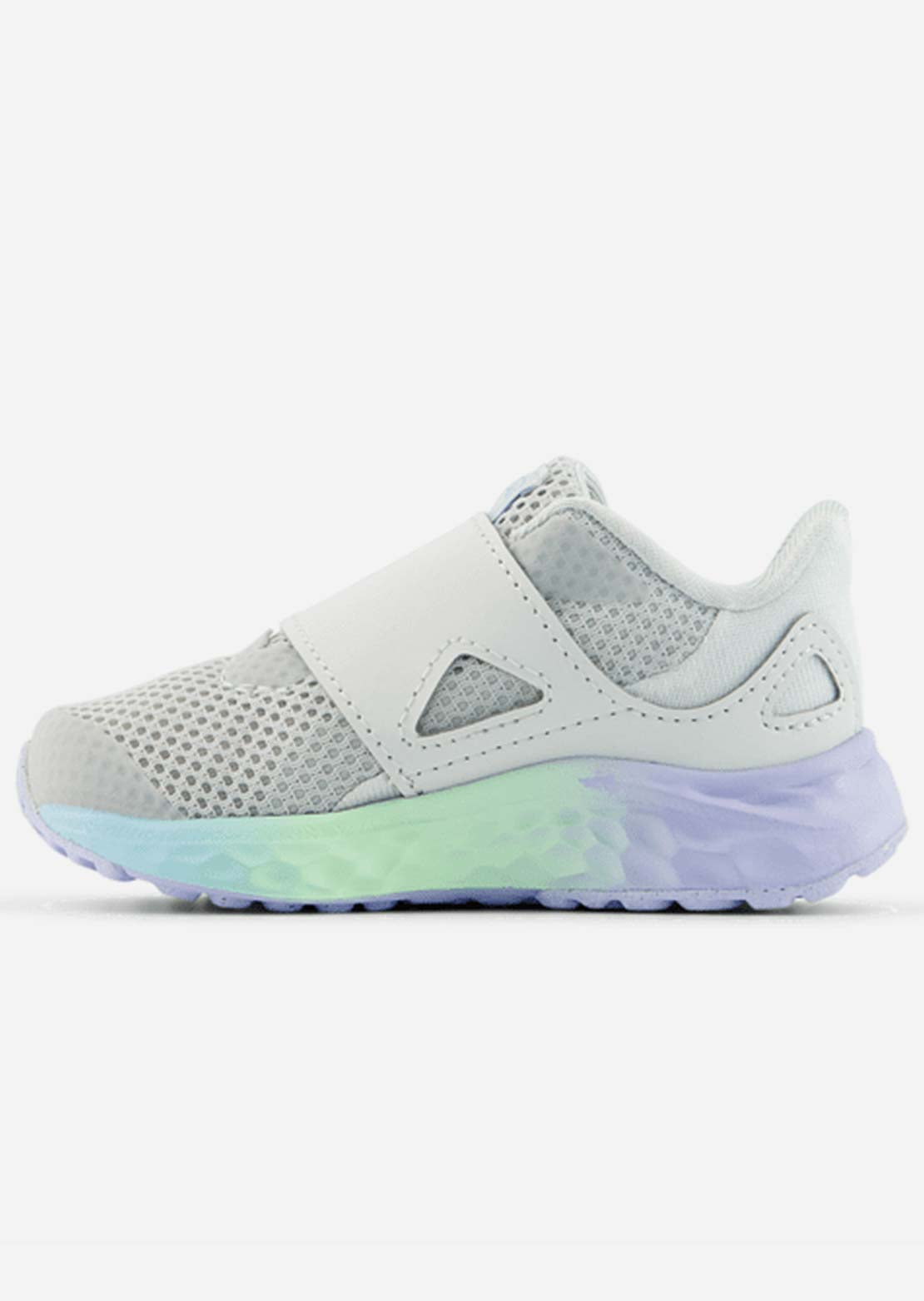New Balance Toddler Fresh Foam Arishi v4 Bungee Lace Shoes with Top Strap Grey Matter