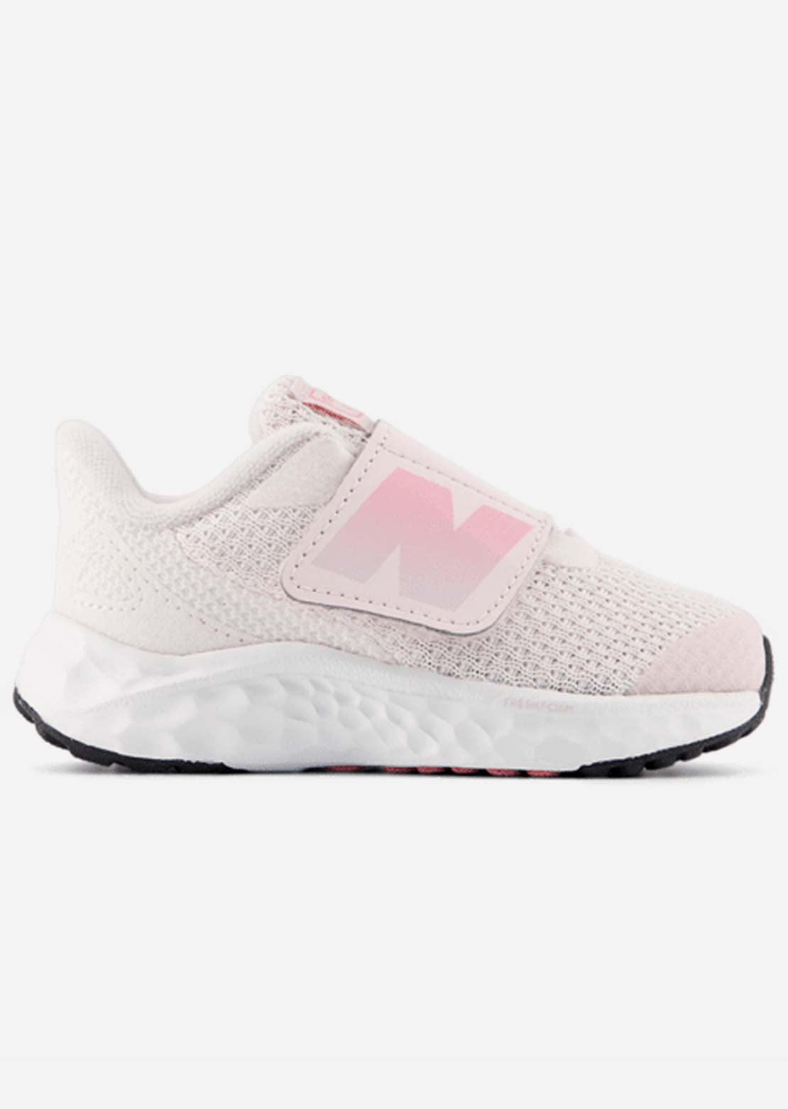 New Balance Toddler Fresh Foam Arishi v4 Bungee Lace Shoes with Top Strap Pink Salt
