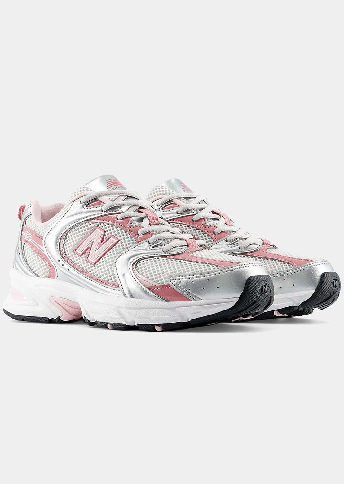 New Balance Unisex 530 Shoes Silver Metallic/Rosewood