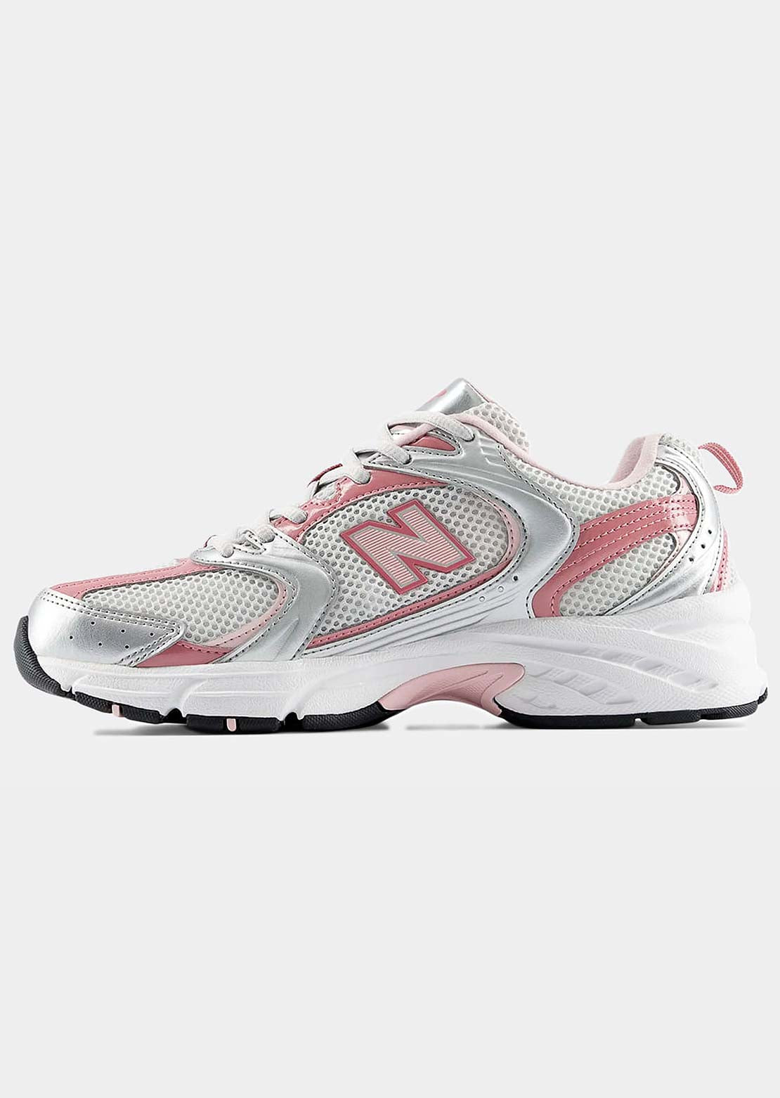 New Balance Unisex 530 Shoes Silver Metallic/Rosewood