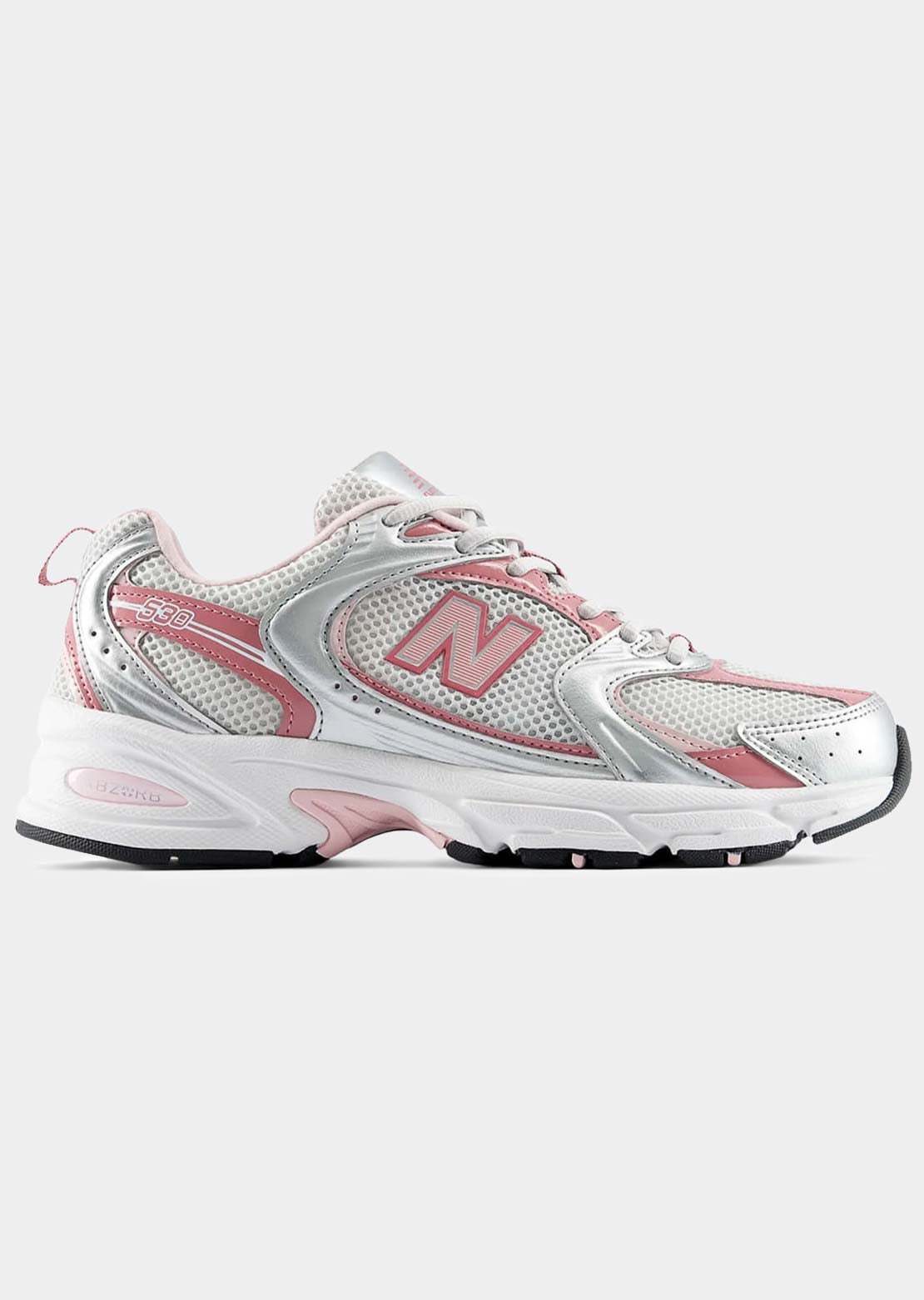 New Balance Unisex 530 Shoes Silver Metallic/Rosewood