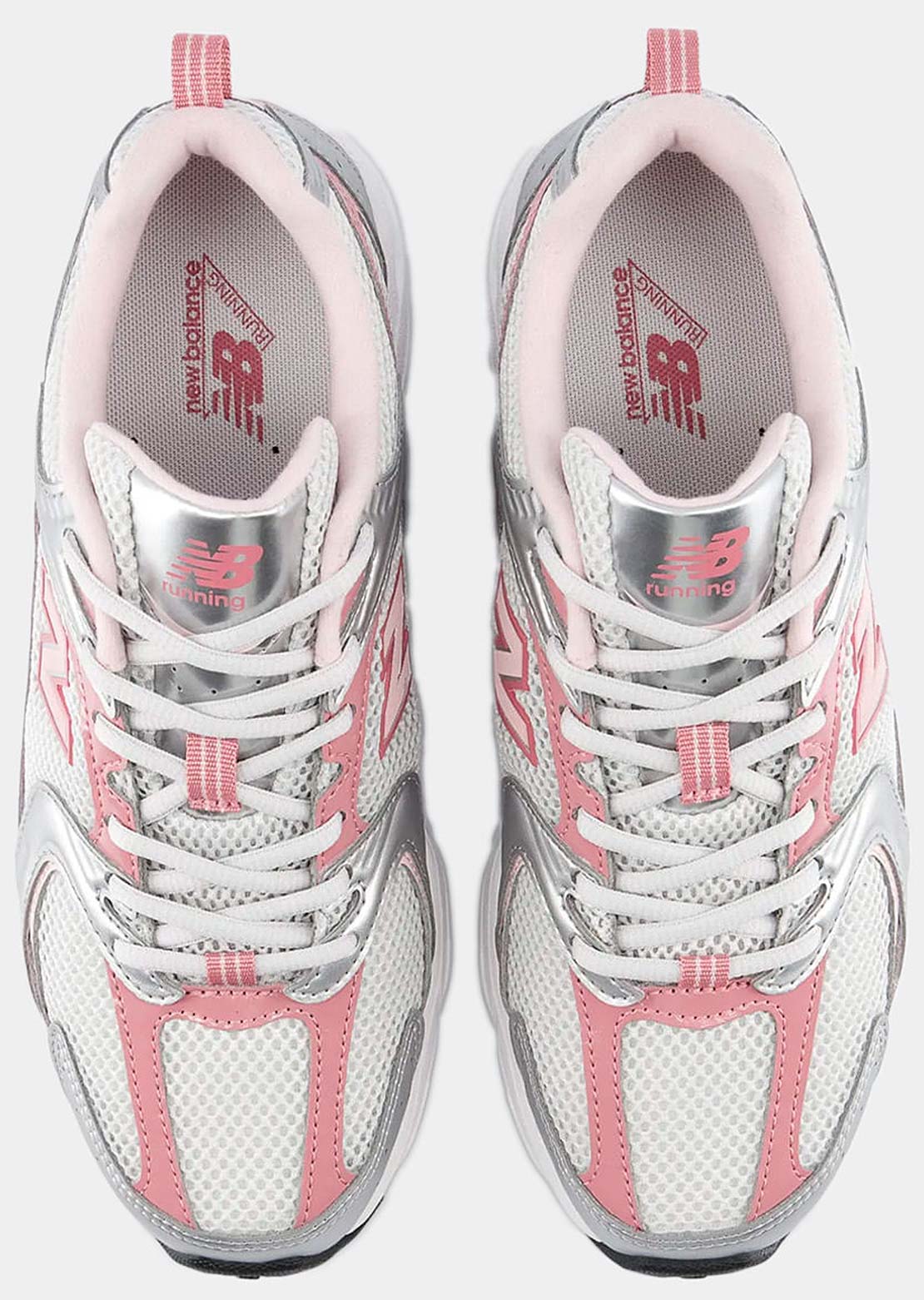 New Balance Unisex 530 Shoes Silver Metallic/Rosewood
