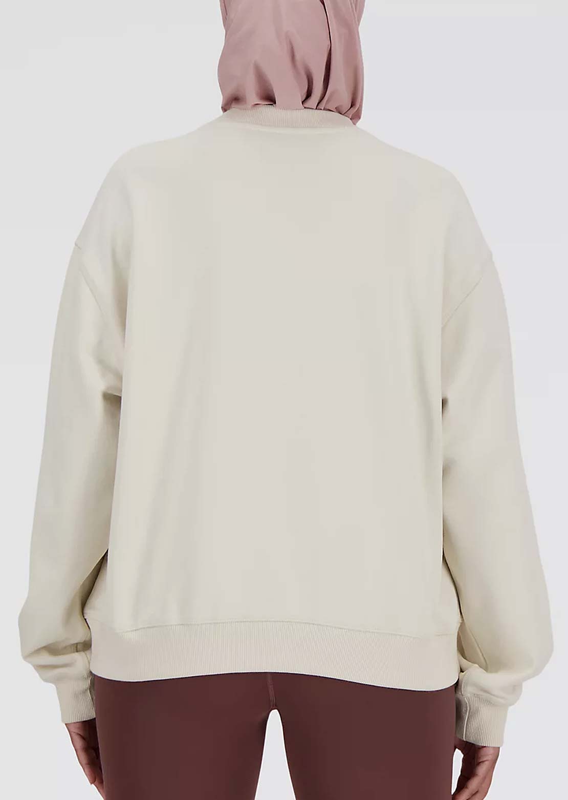 New Balance Women’s Athletics French Terry Crewneck Sweatshirt Beige