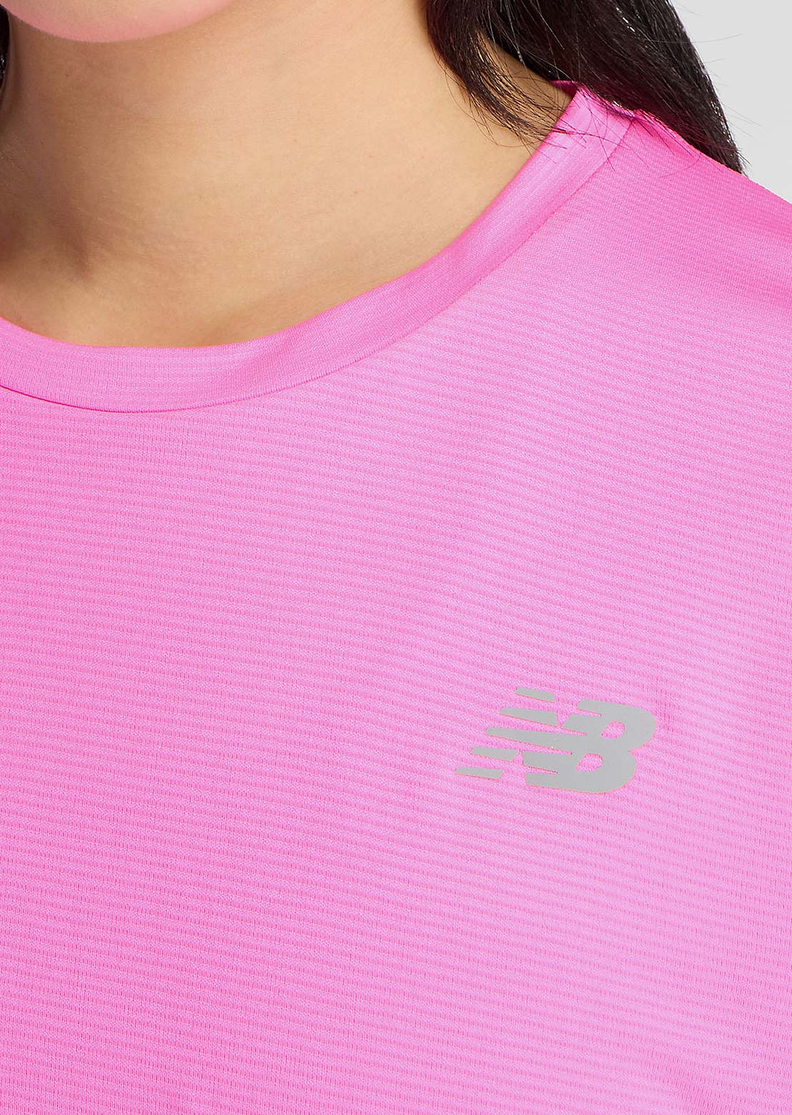 New Balance Women’s Sports Essential T-Shirt Pink Heat