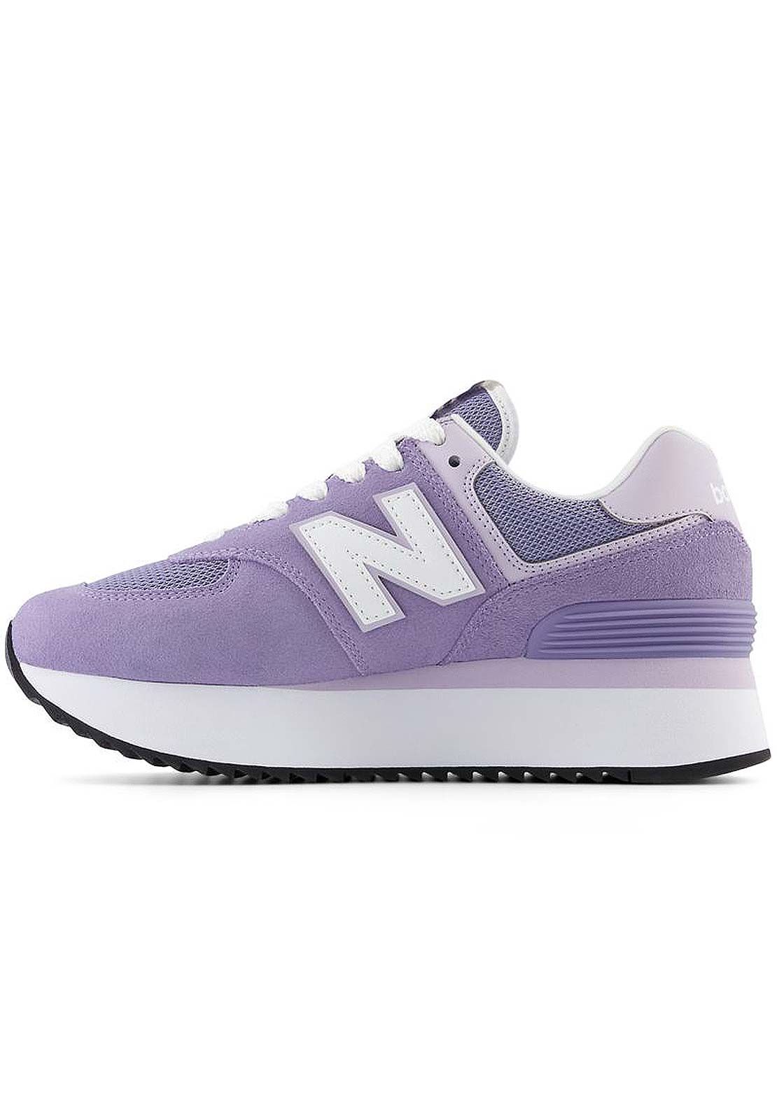 New Balance Women&#39;s 574+ Shoes Astral Purple/Grey Violet/White