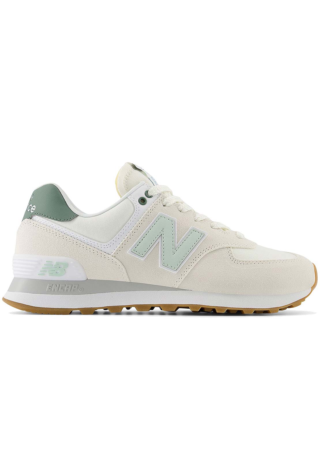New Balance Women's 574 Shoes Sea Salt/New Spruce