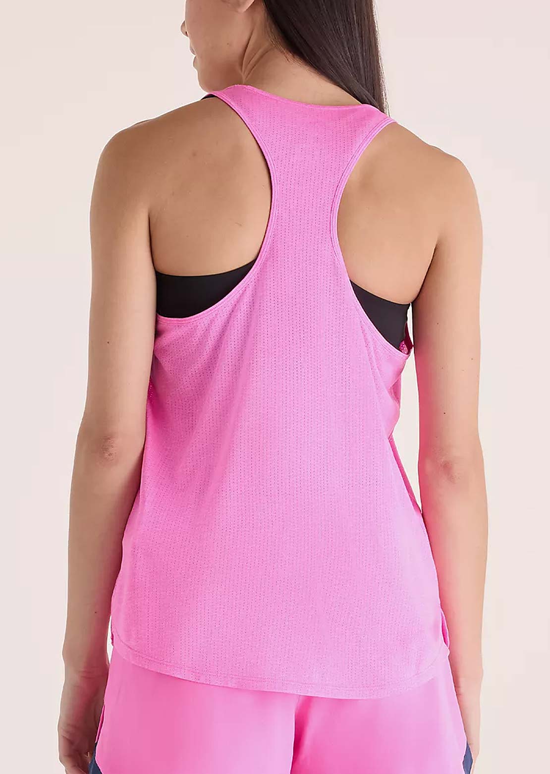 New Balance Women's Athletics Tank Top Pink Heat Heather