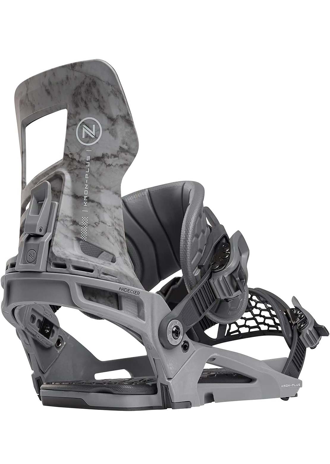 Nidecker Men's Kaon Plus Snowboard Bindings Cement Gray