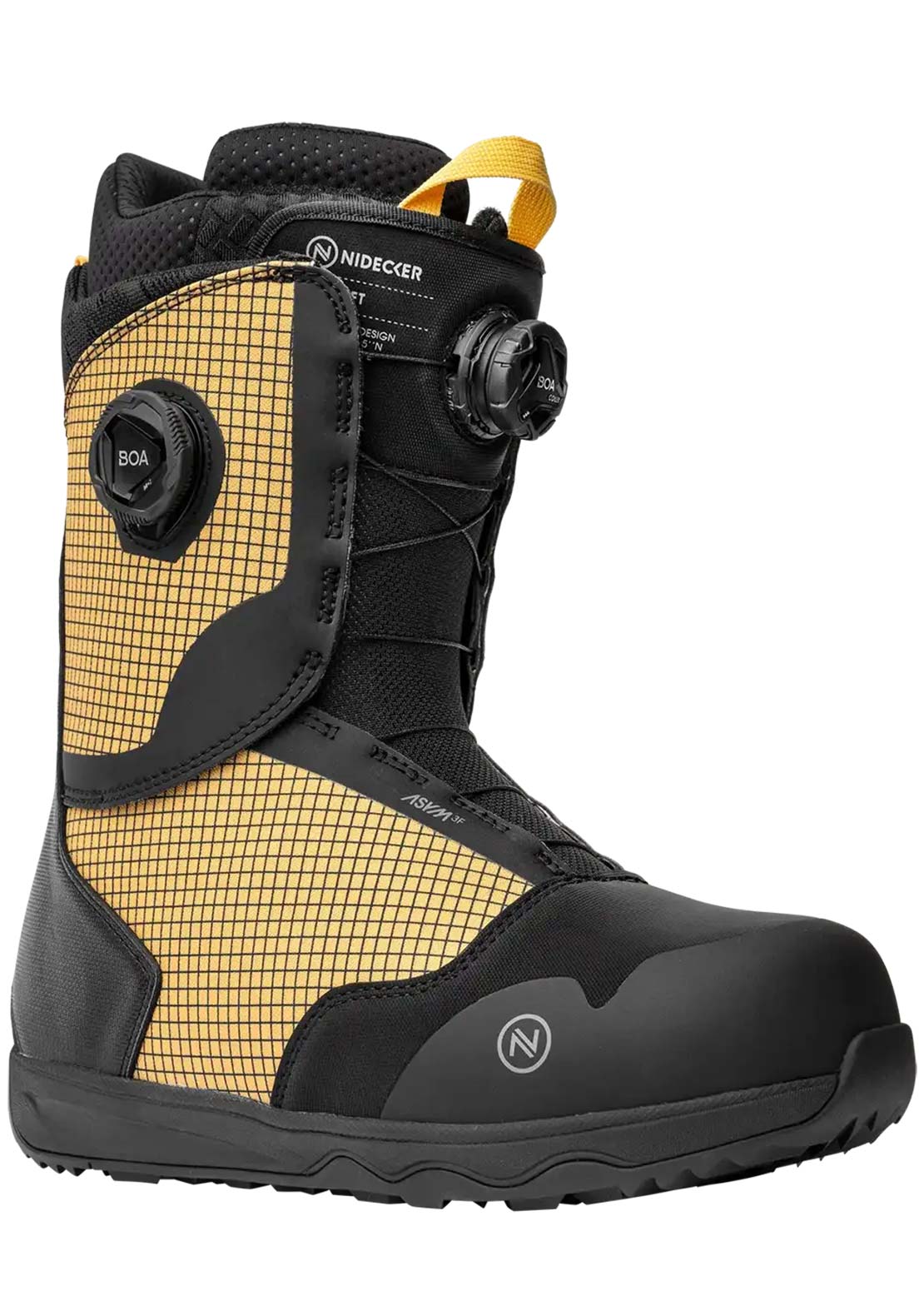 Nidecker Men's Rift Snowboard Boots Yellow/Black