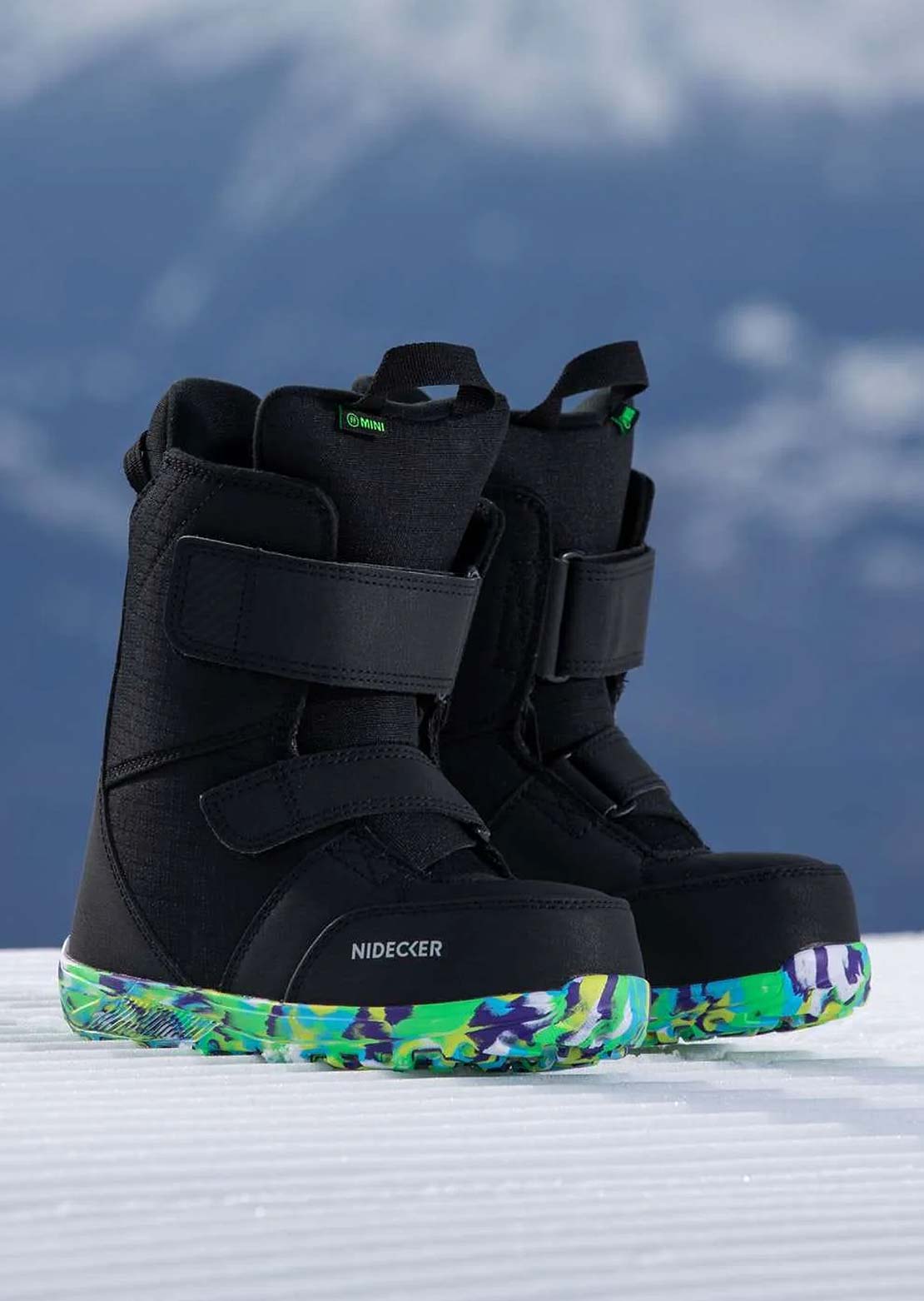 Nidecker Toddler Micron Mini Snowboard Boots Black