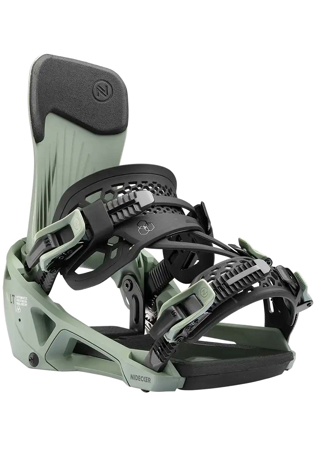 Nidecker Unisex LT Supermatic Snowboard Bindings Olive