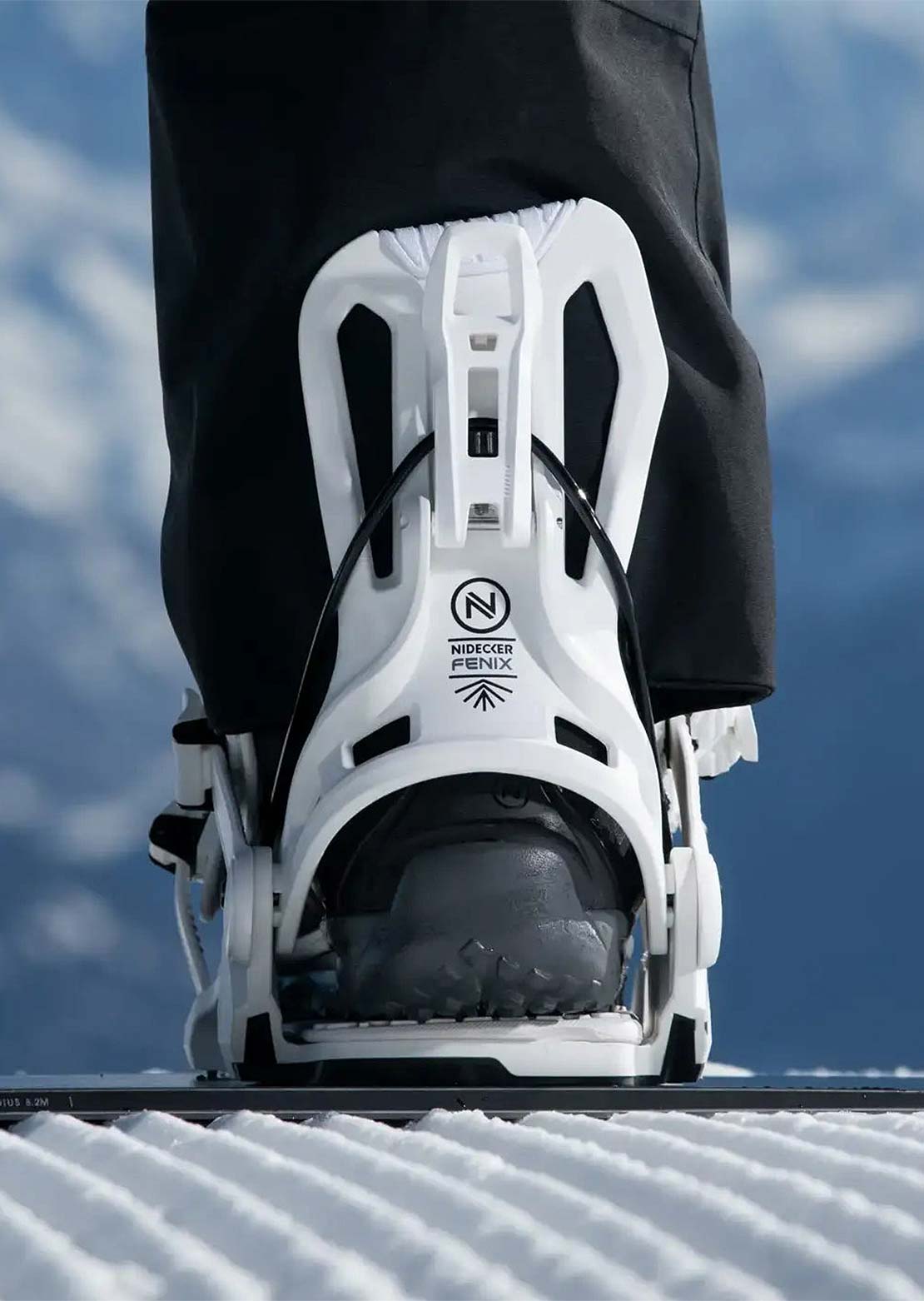 Nidecker Unisex Flow Fenix Snowboard Bindings White