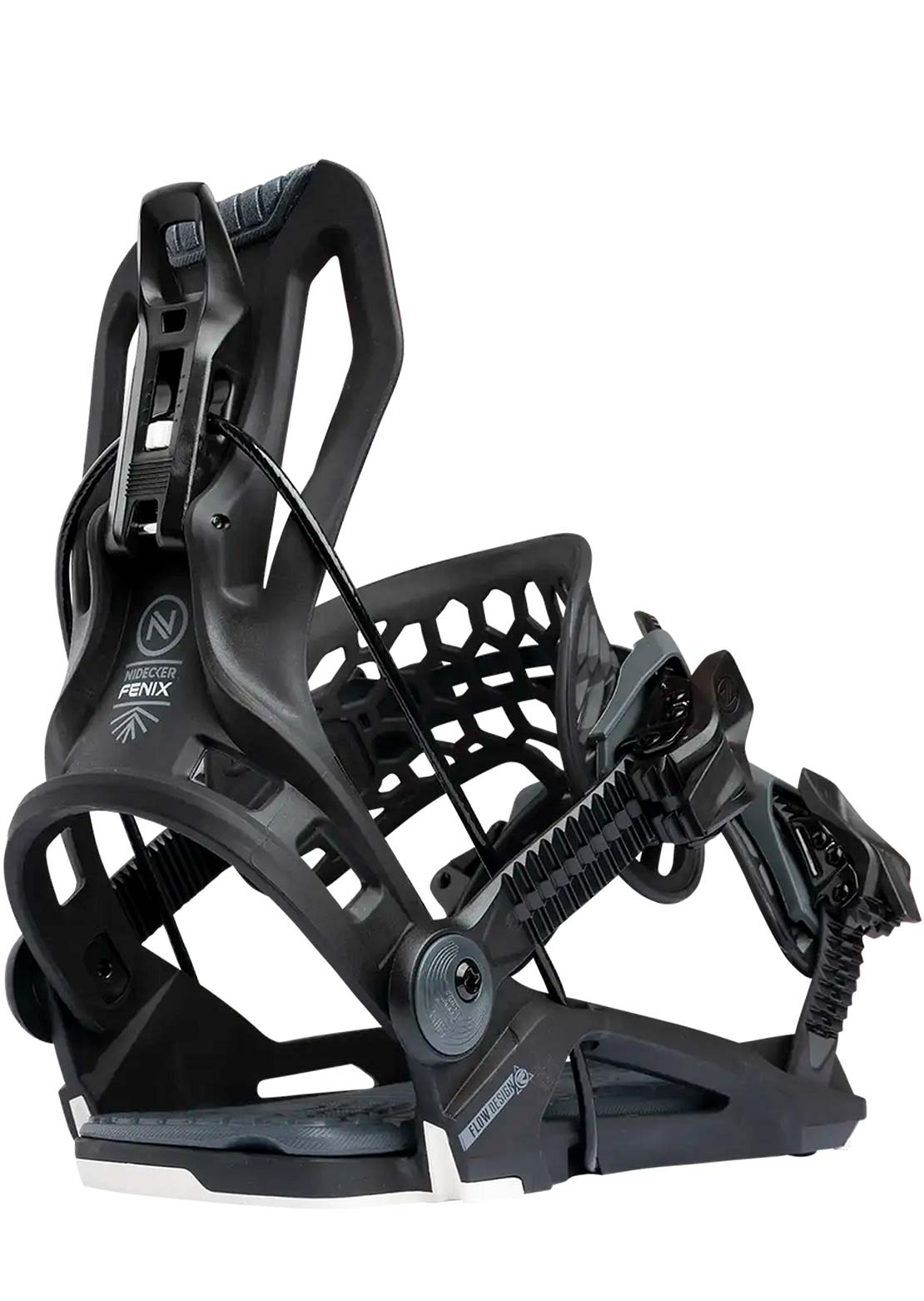 Nidecker Unisex Flow Fenix Snowboard Bindings Black