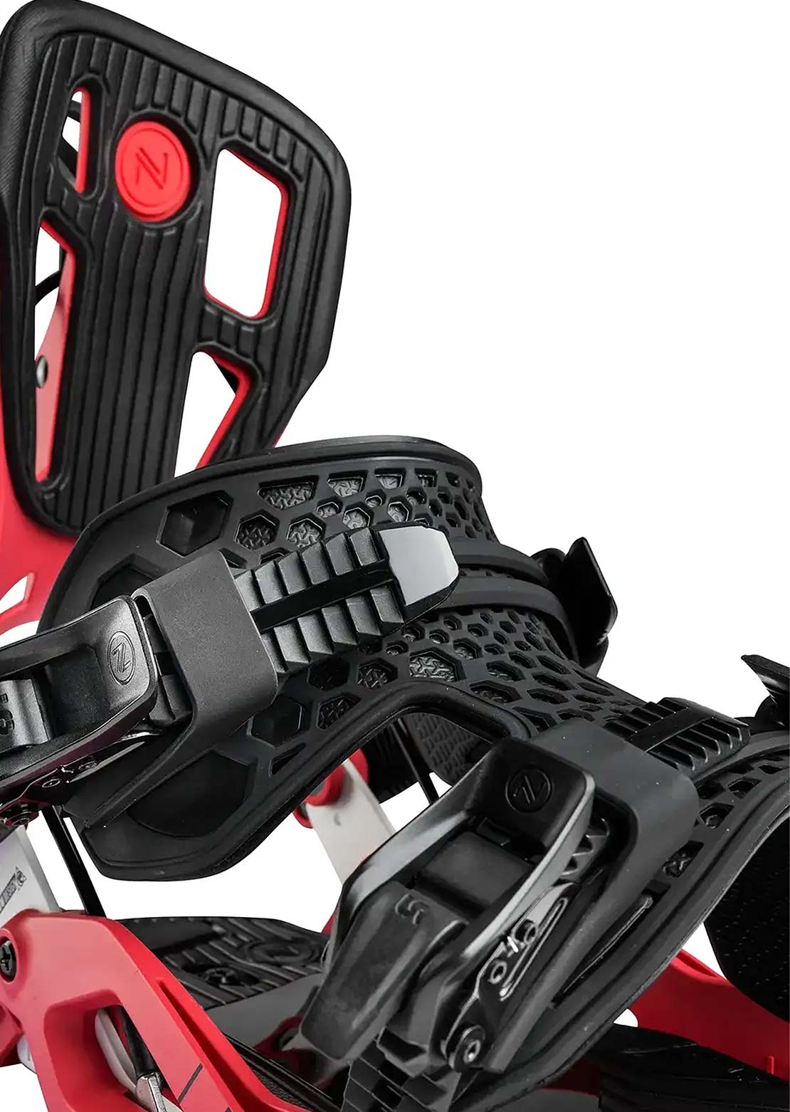 Nidecker Unisex Flow Fuse Snowboard Bindings Crimson