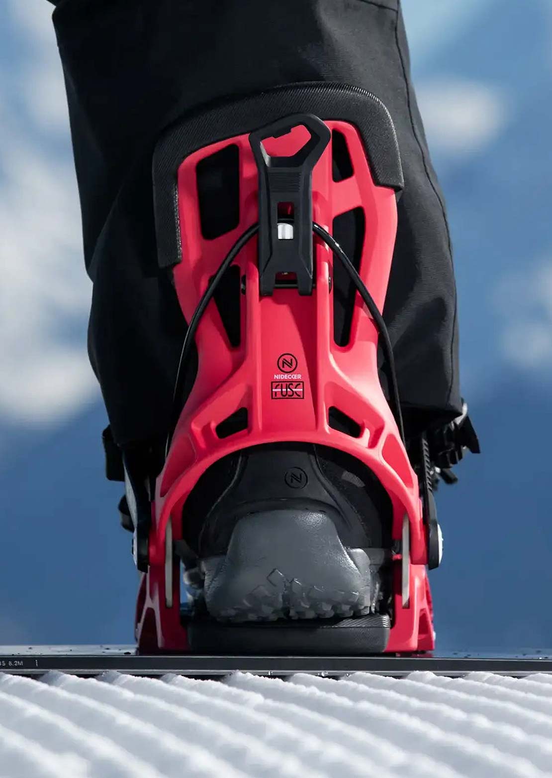 Nidecker Unisex Flow Fuse Snowboard Bindings Crimson