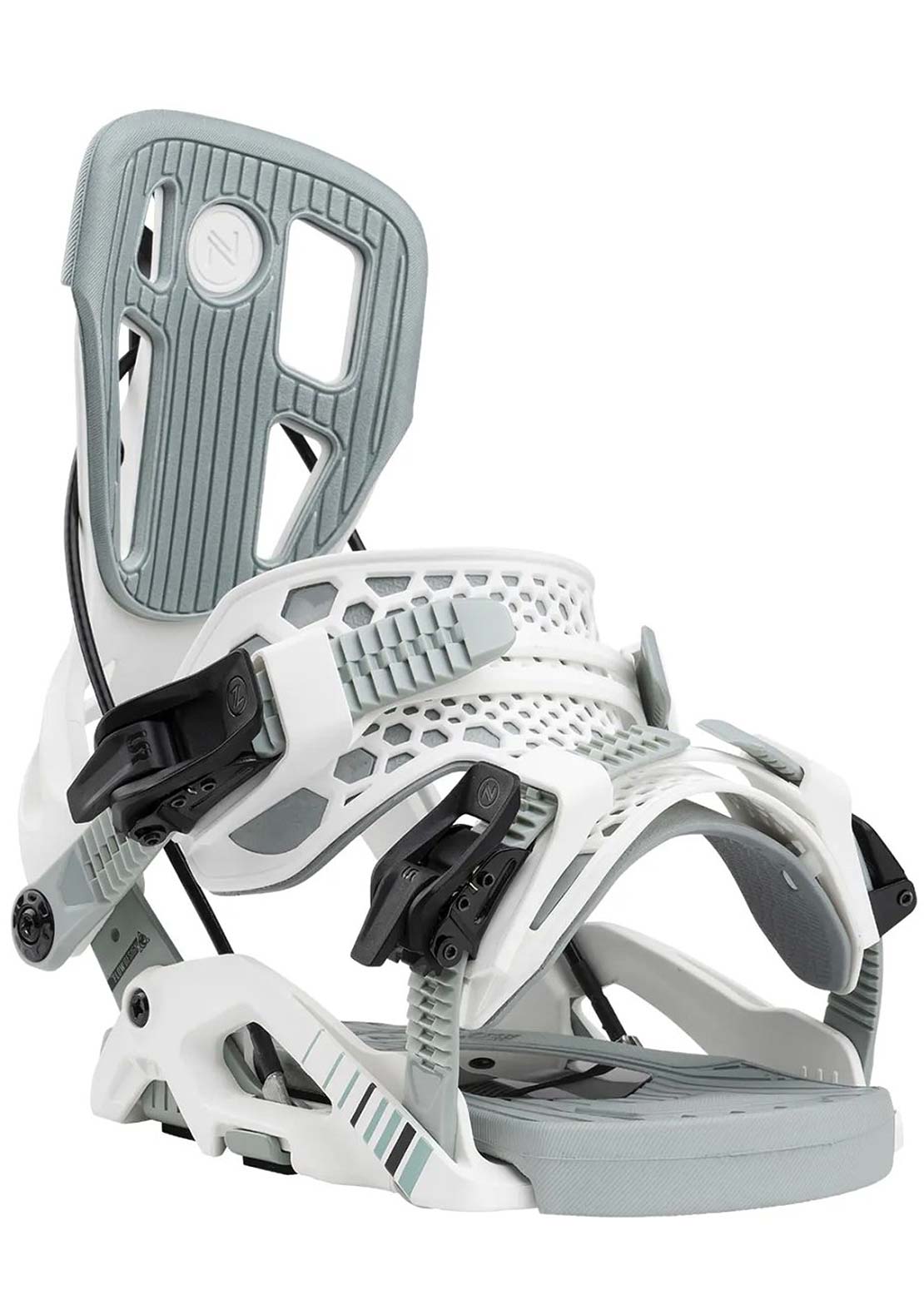 Nidecker Unisex Flow Fuse Snowboard Bindings White