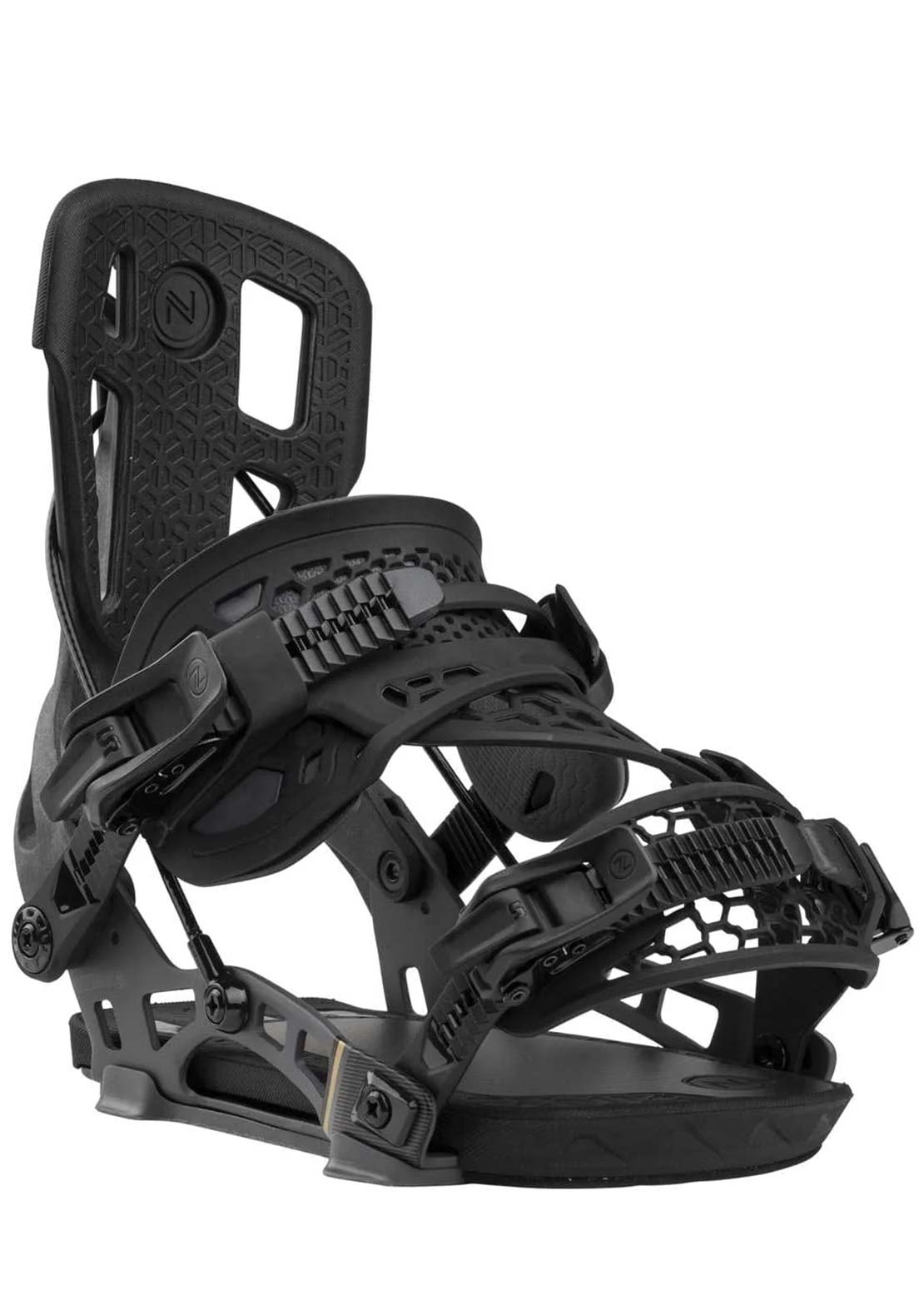 Nidecker Unisex Flow NX2 Carbon Hybrid Snowboard Bindings Black