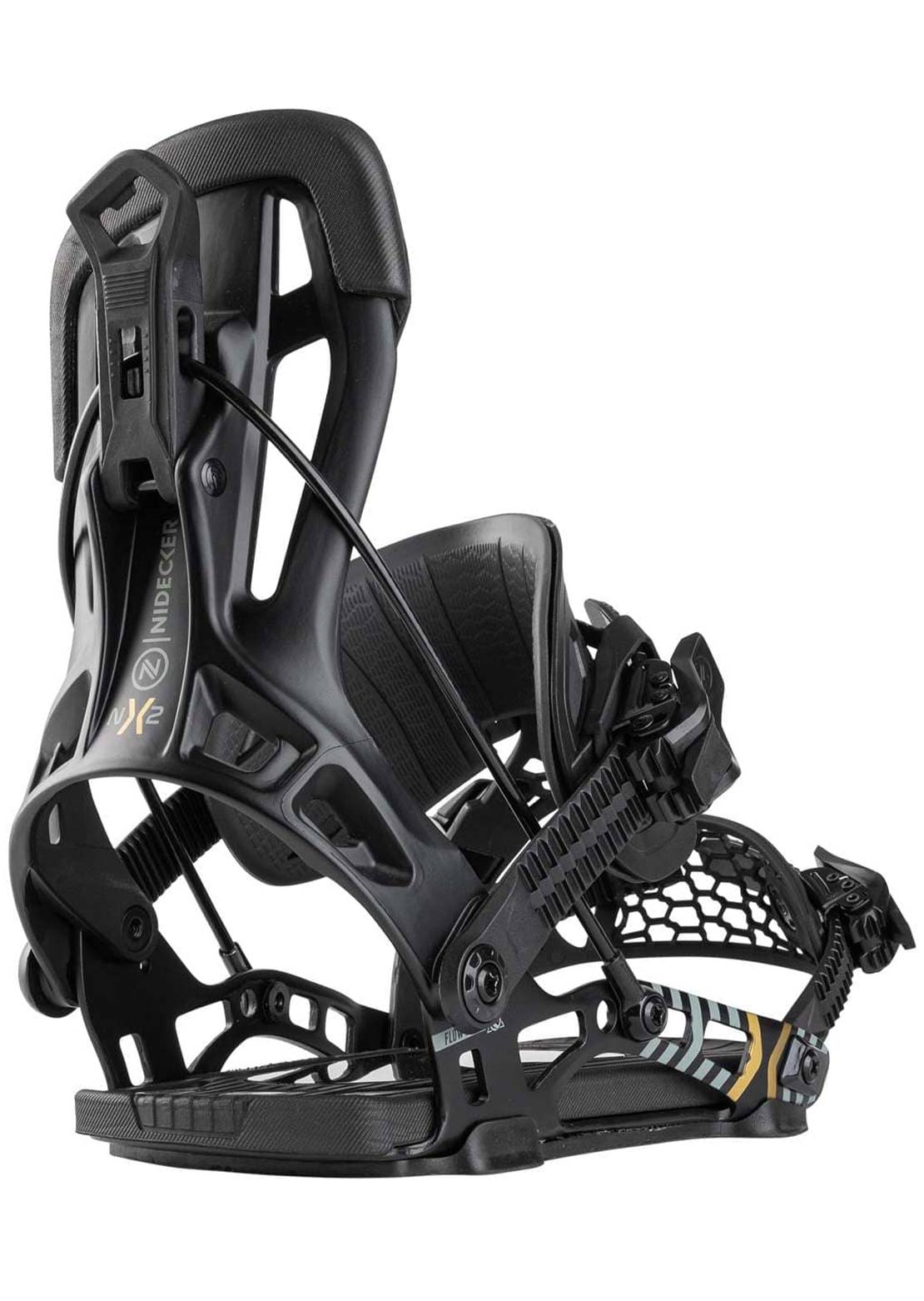 Nidecker Unisex Flow NX2 Hybrid Snowboard Bindings Black