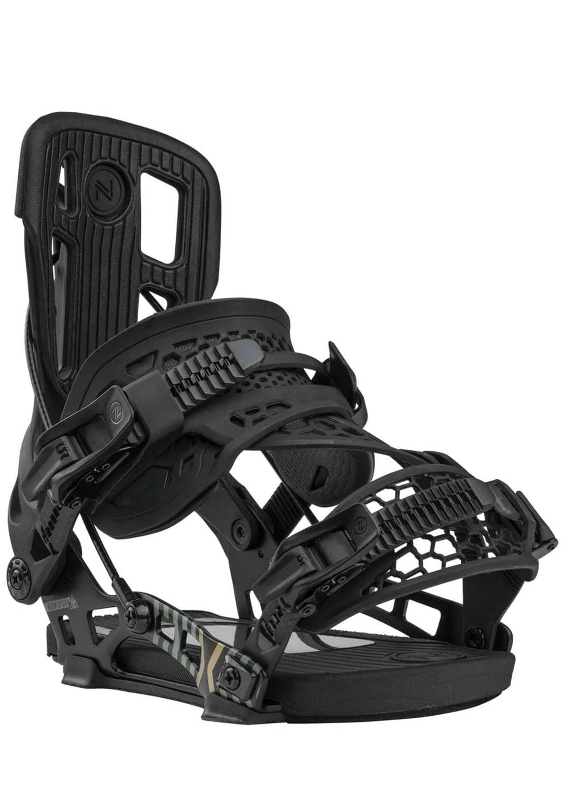 Nidecker Unisex Flow NX2 Hybrid Snowboard Bindings Black