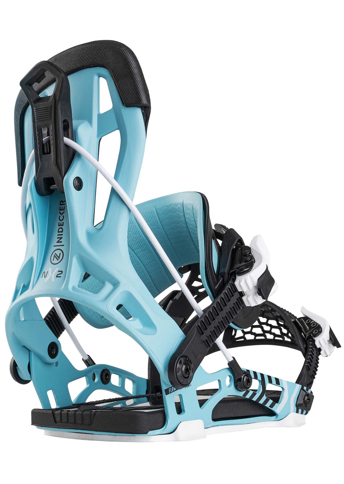 Nidecker Unisex Flow NX2 Hybrid Snowboard Bindings Cyan