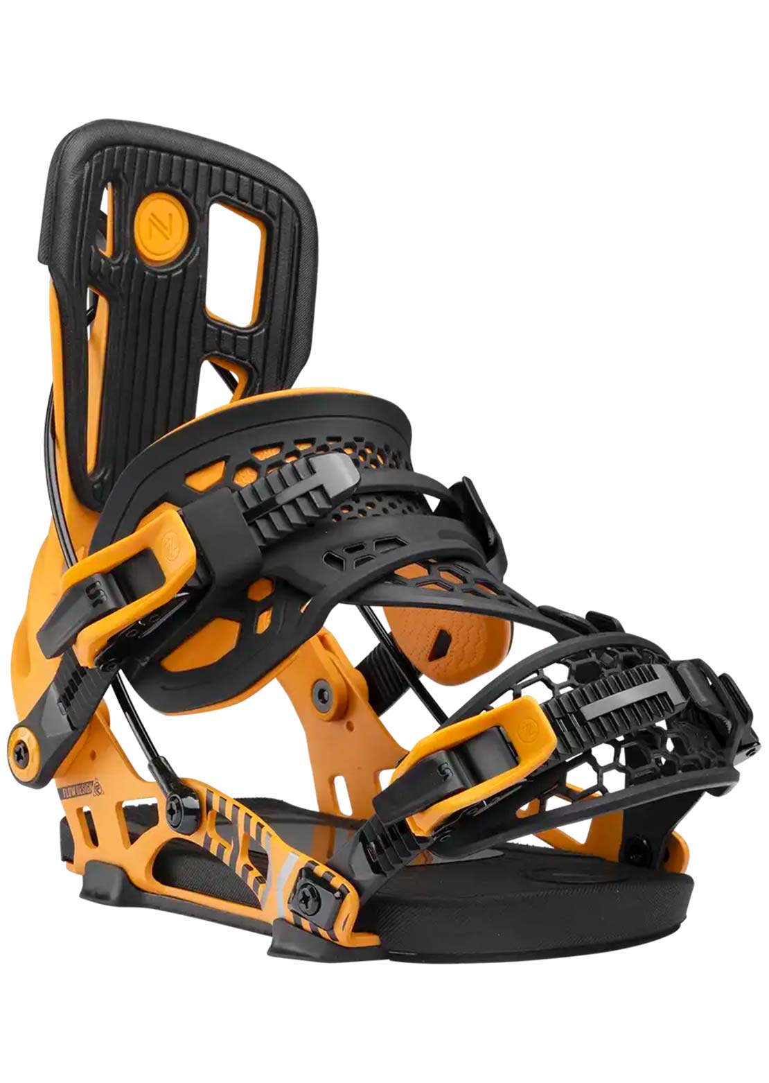 Nidecker Unisex Flow NX2 Hybrid Snowboard Bindings Mango