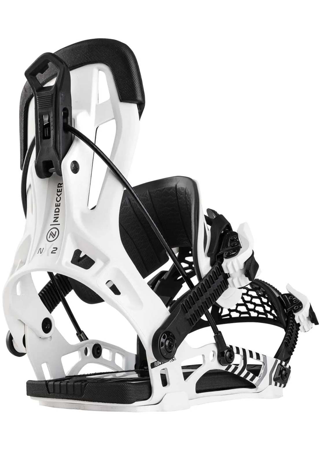 Nidecker Unisex Flow NX2 Hybrid Snowboard Bindings White